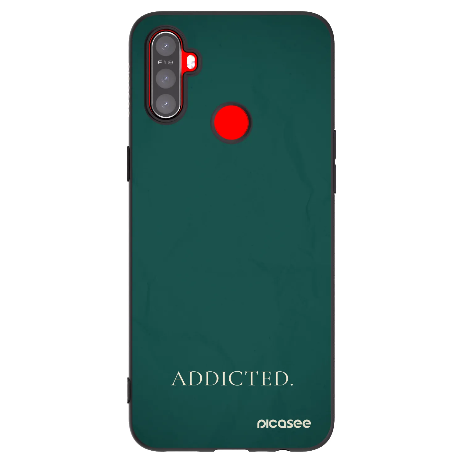 Picasee silikonski črni ovitek za Realme C3 - Addicted