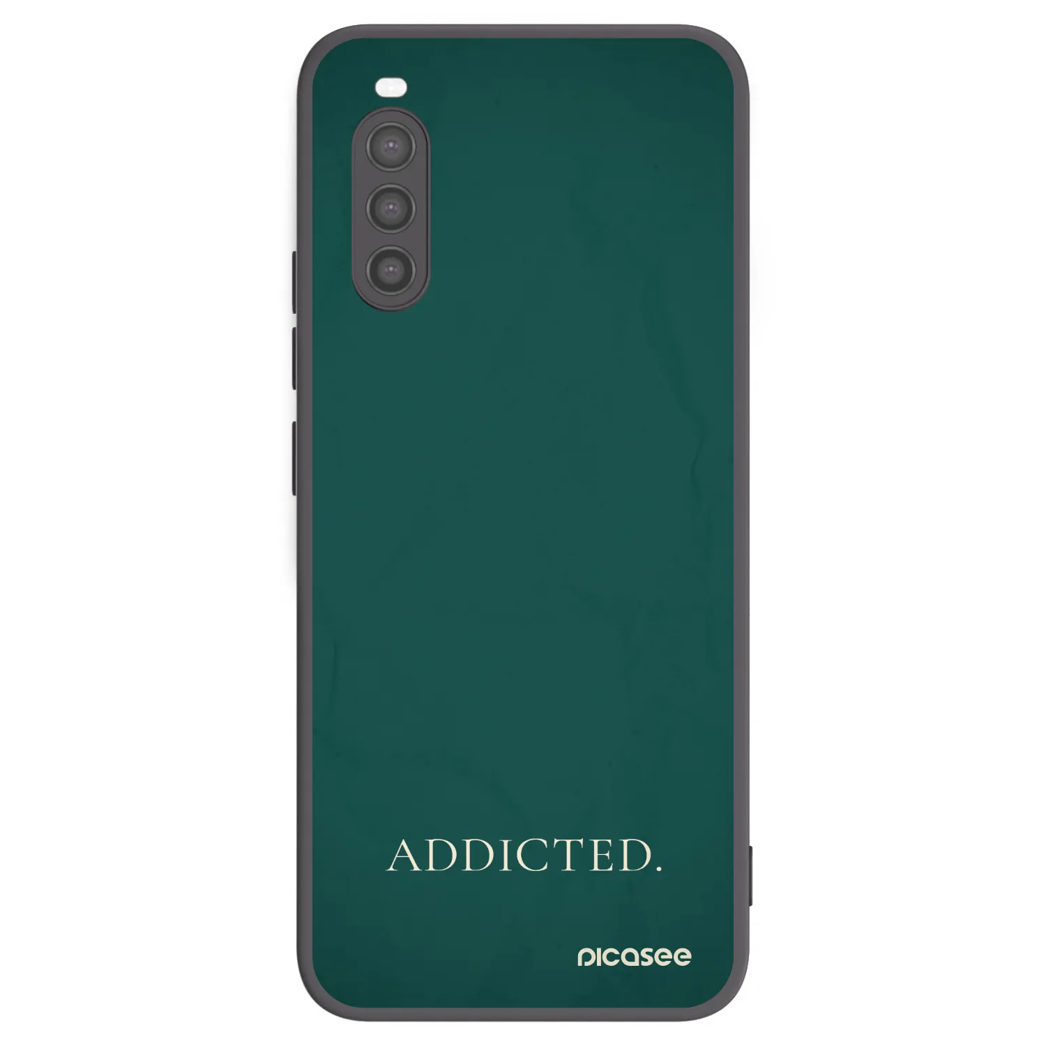 Picasee silikonski črni ovitek za Sony Xperia 10 II - Addicted