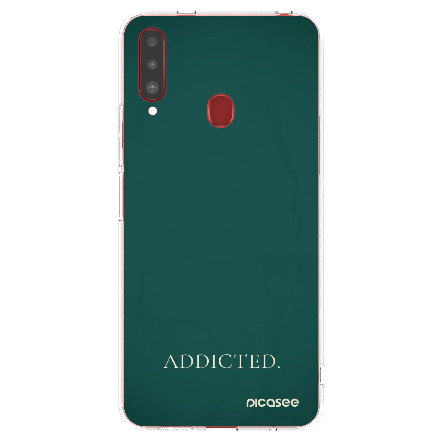 Picasee silikonski prozorni ovitek za Samsung Galaxy A20s - Addicted