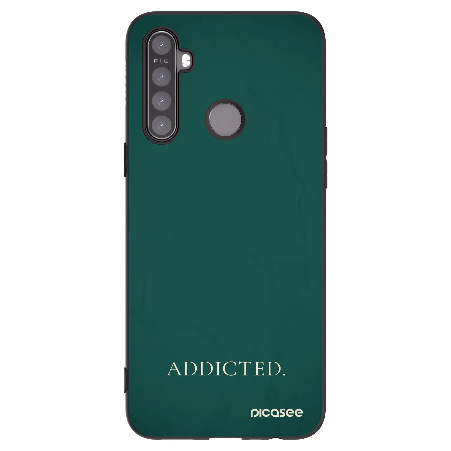 Picasee silikonski črni ovitek za Realme 6i - Addicted
