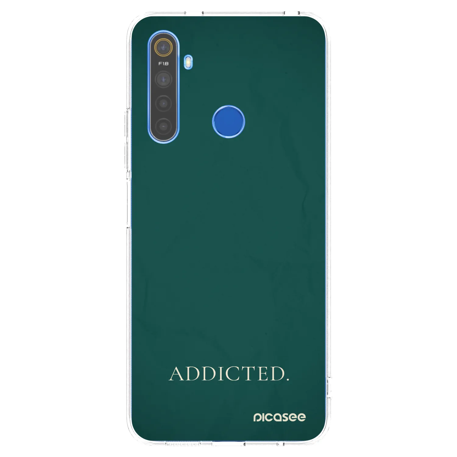 Picasee silikonski prozorni ovitek za Realme 5 - Addicted