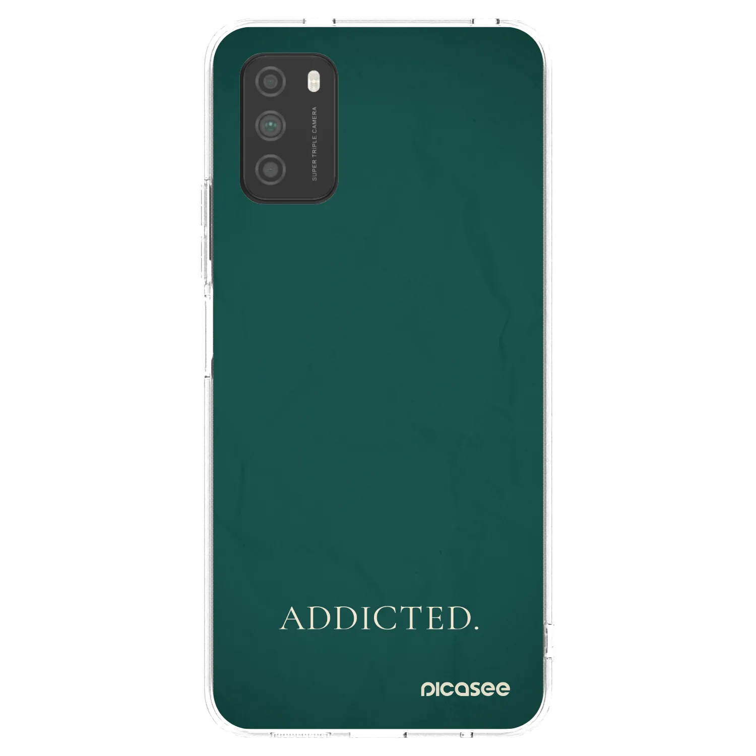 Picasee silikonski prozorni ovitek za Xiaomi Poco M3 - Addicted