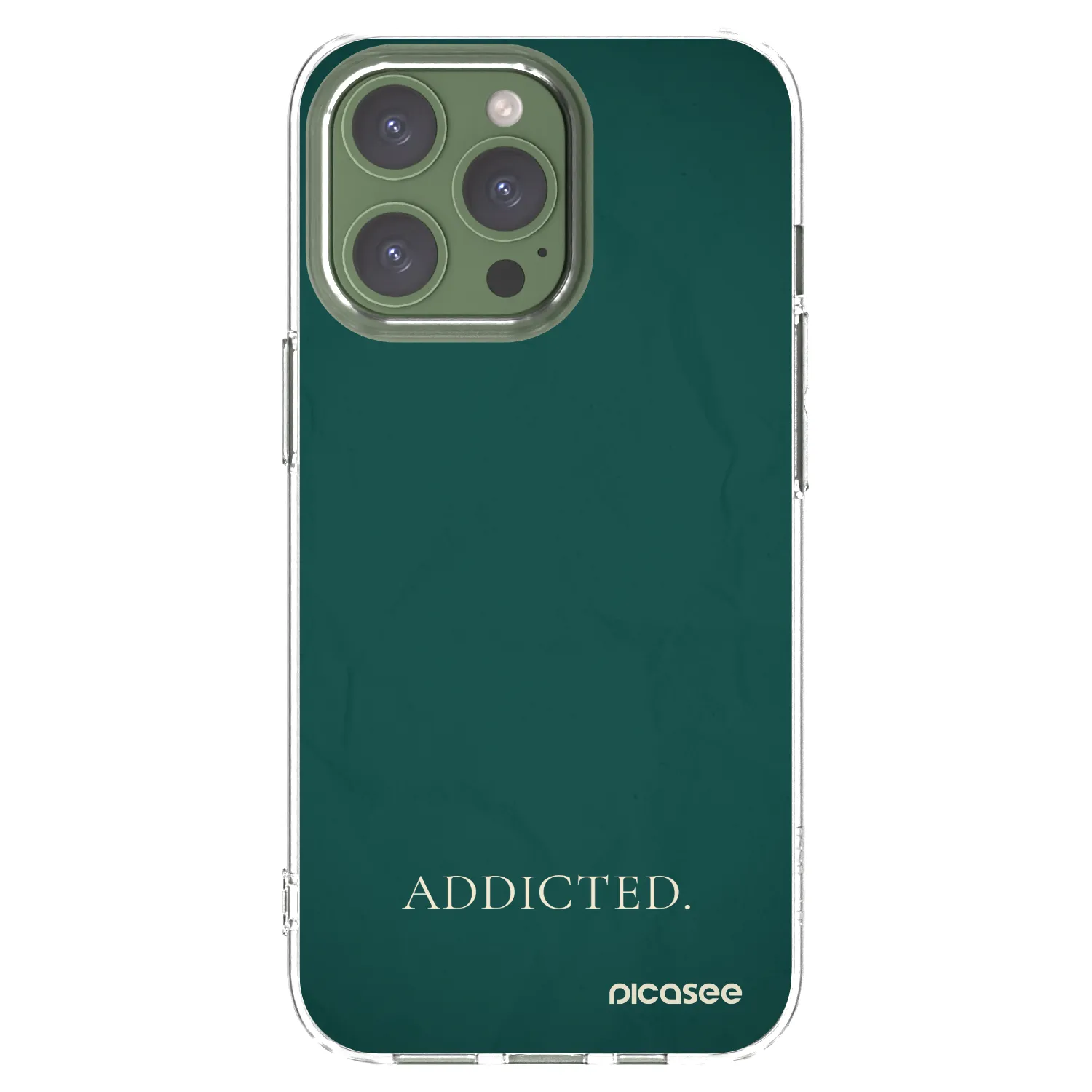 Picasee silikonski prozorni ovitek za Apple iPhone 13 Pro - Addicted