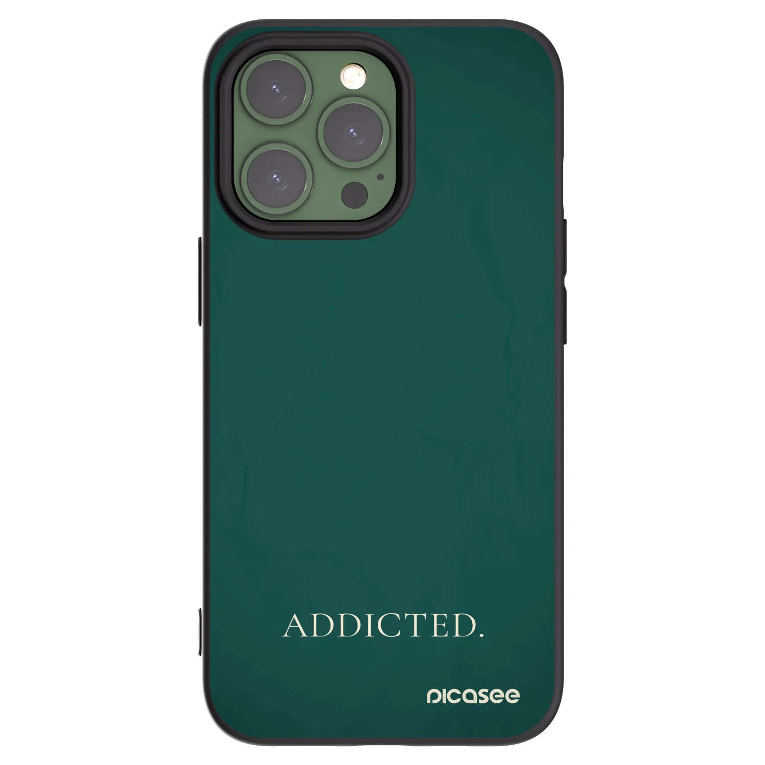 Picasee silikonski črni ovitek za Apple iPhone 13 Pro - Addicted