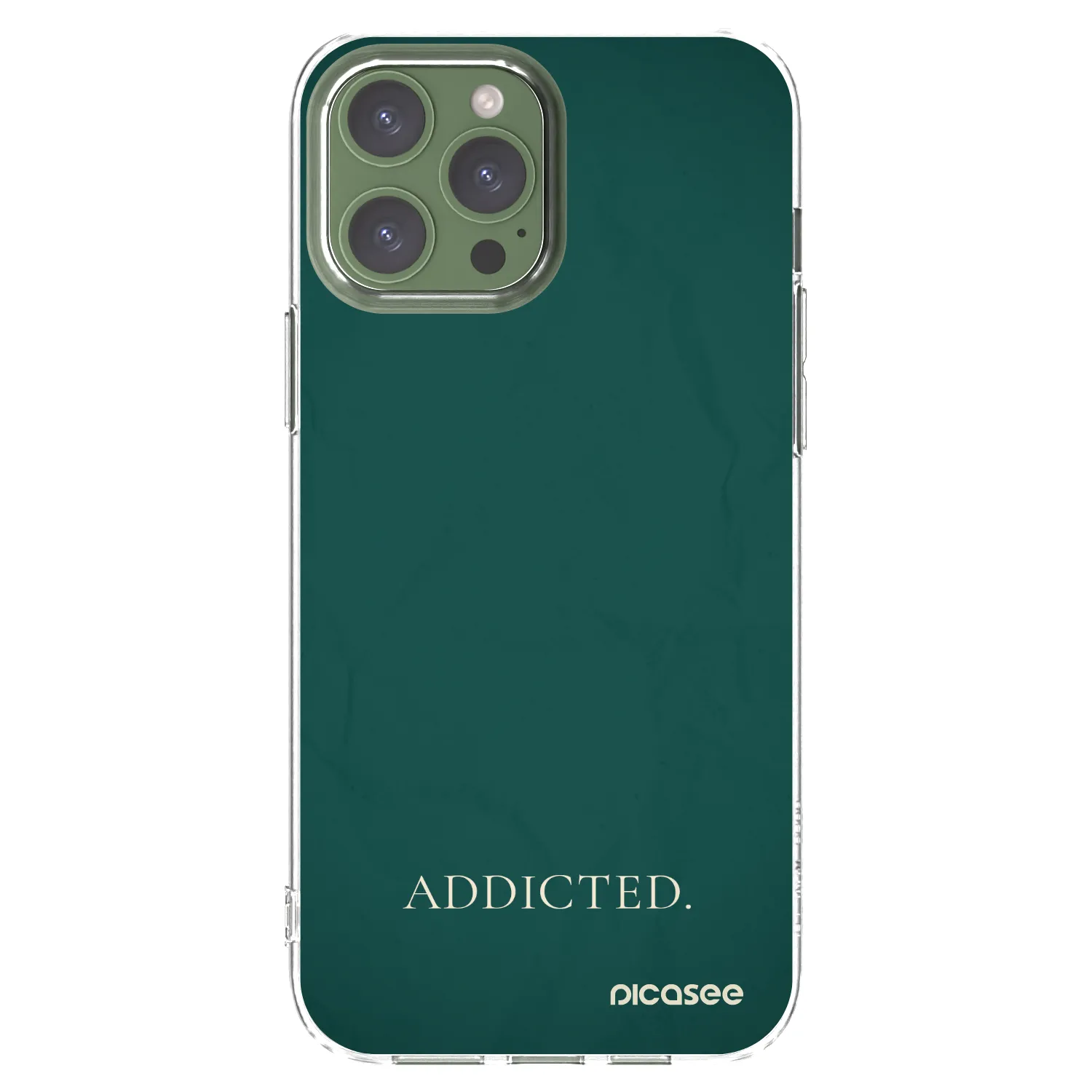 Picasee silikonski prozorni ovitek za Apple iPhone 13 Pro Max - Addicted