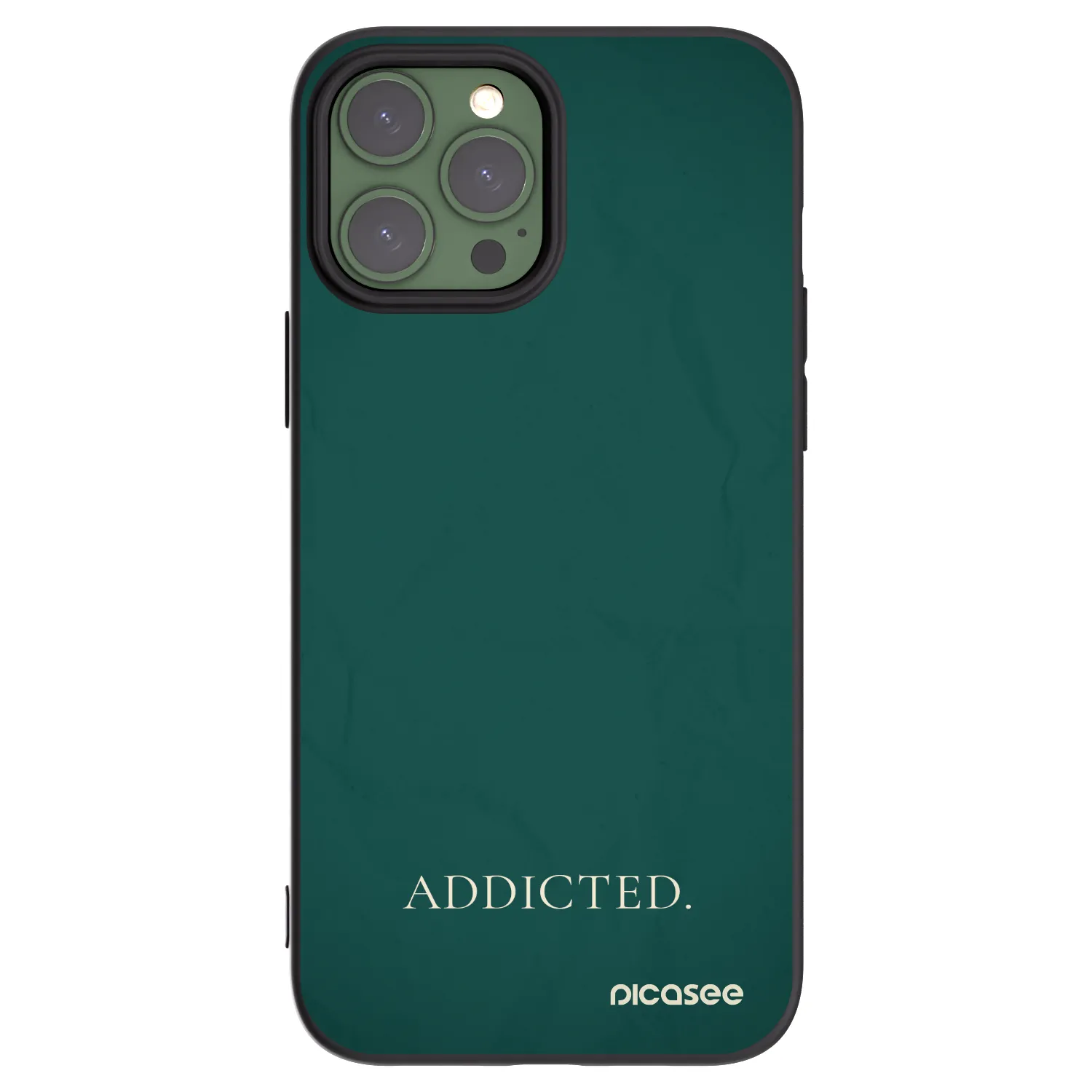 Picasee silikonski črni ovitek za Apple iPhone 13 Pro Max - Addicted