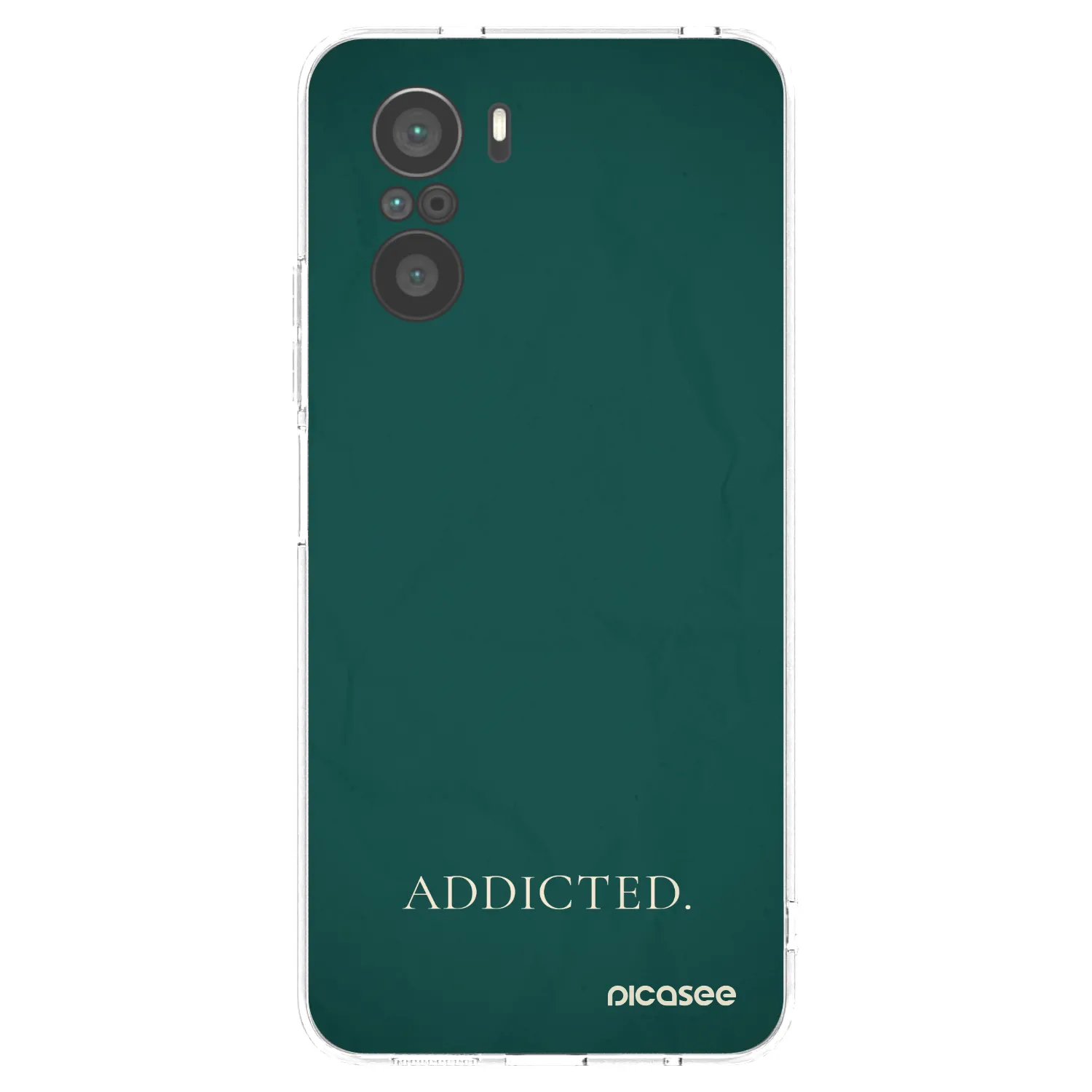 Picasee silikonski prozorni ovitek za Xiaomi Poco F3 - Addicted