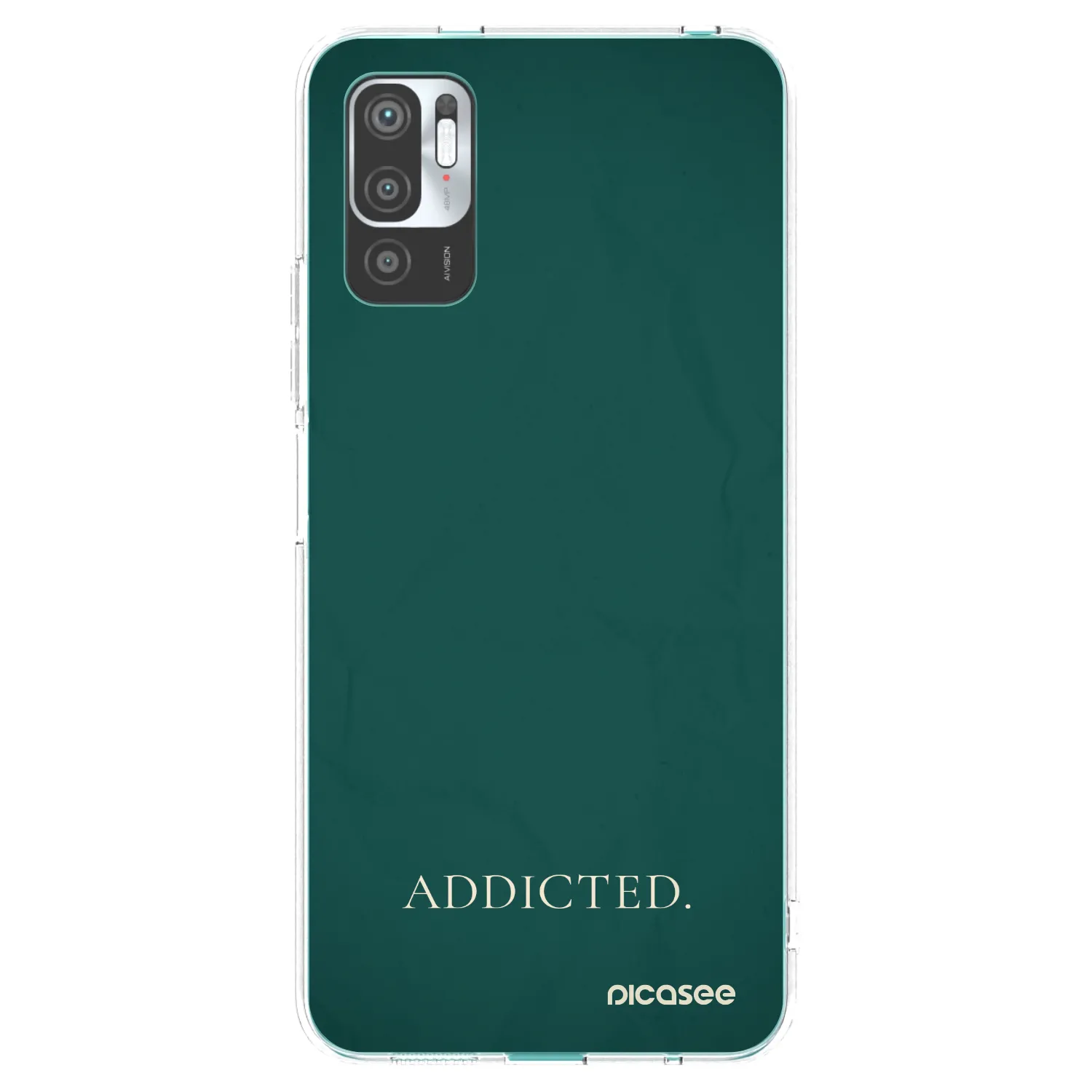 Picasee silikonski prozorni ovitek za Xiaomi Redmi Note 10 5G - Addicted