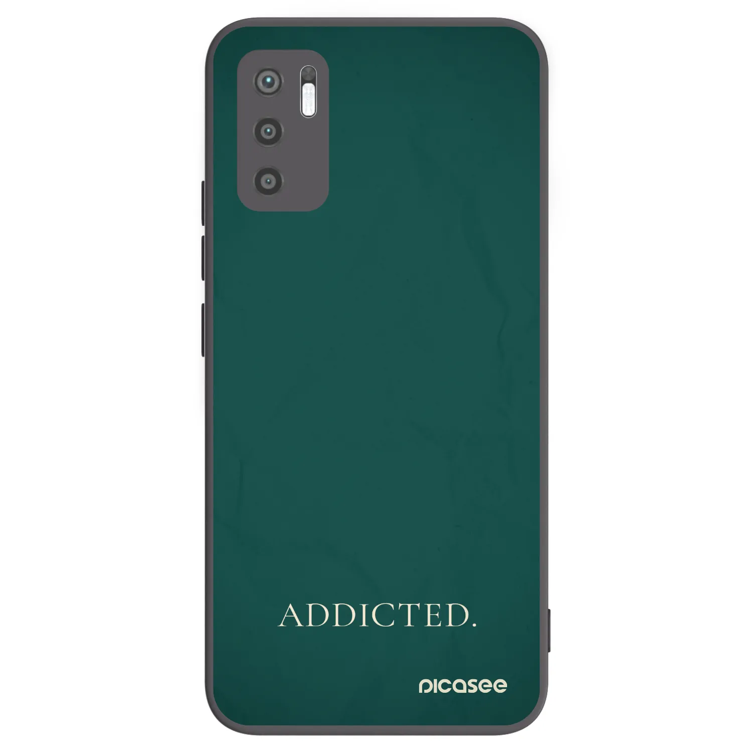 Picasee silikonski črni ovitek za Xiaomi Redmi Note 10 5G - Addicted