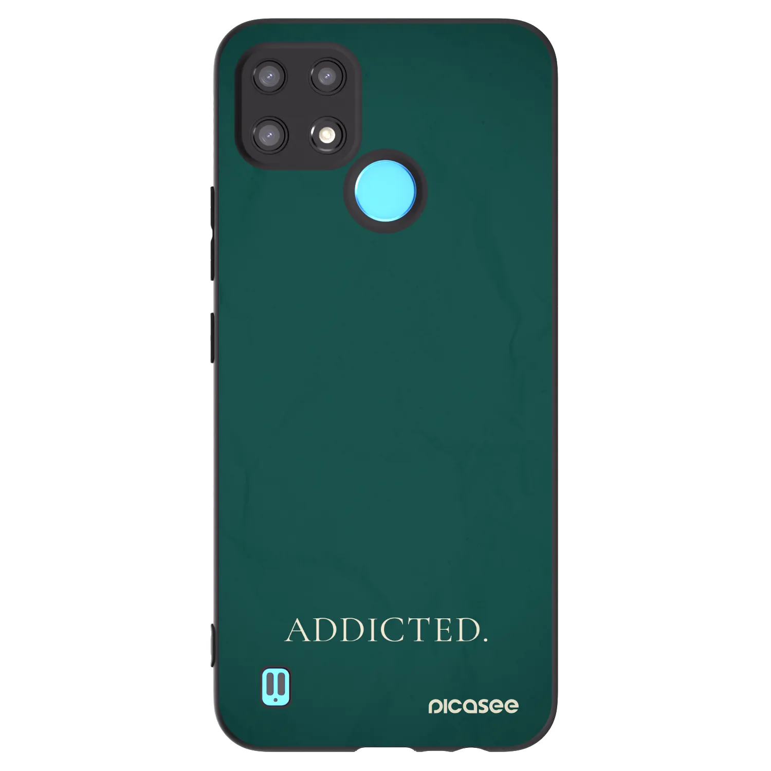 Picasee silikonski črni ovitek za Realme C21 - Addicted
