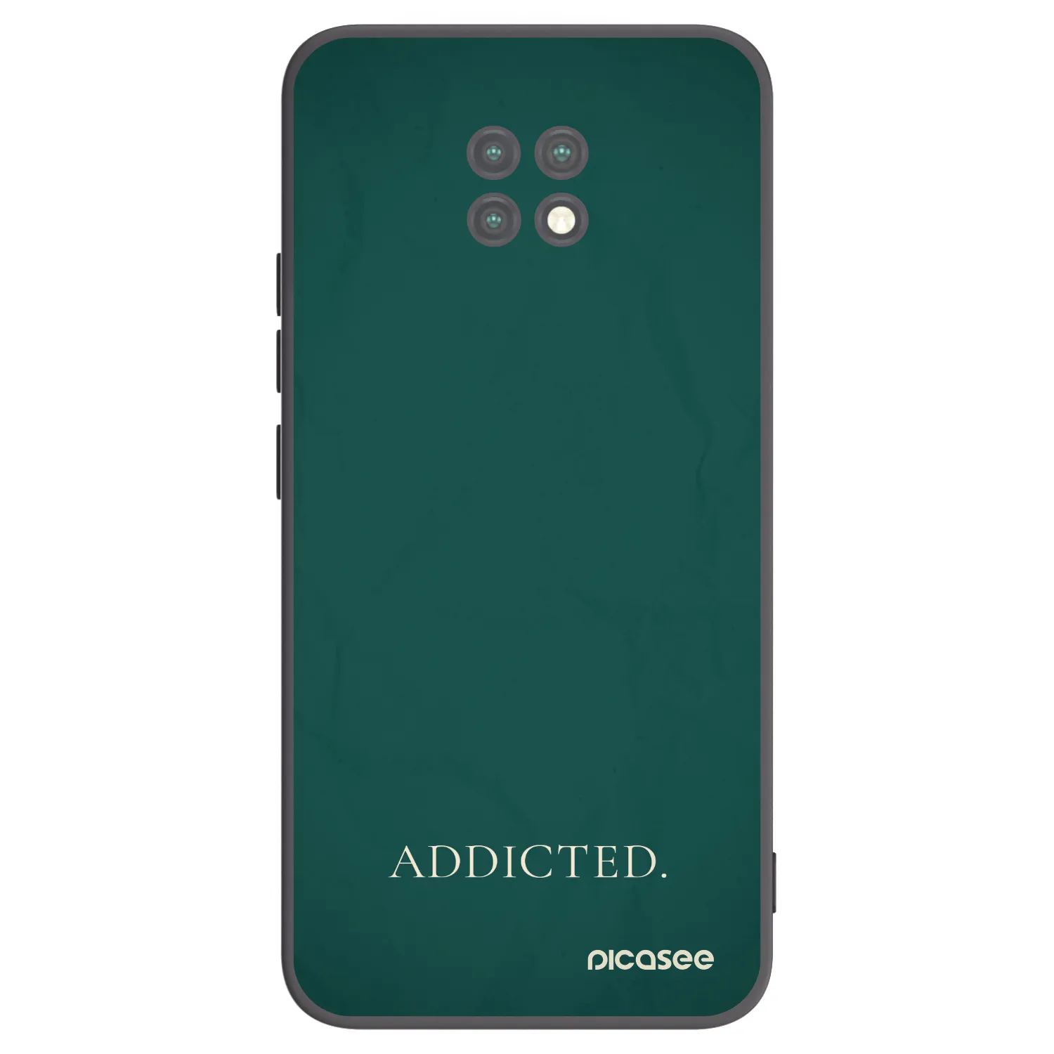 Picasee silikonski črni ovitek za Xiaomi Redmi Note 9T - Addicted