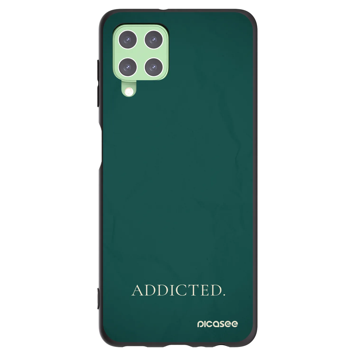 Picasee silikonski črni ovitek za Samsung Galaxy A22 A225F 4G - Addicted