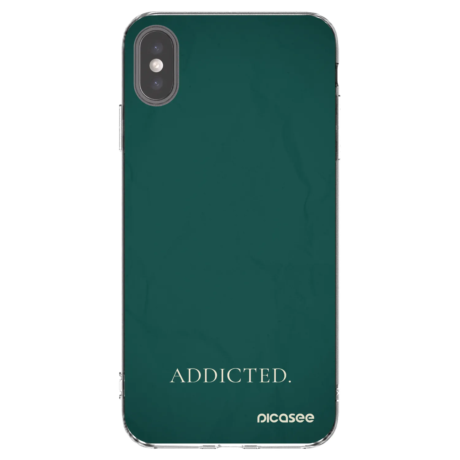 Picasee silikonski prozorni ovitek za Apple iPhone XS Max - Addicted