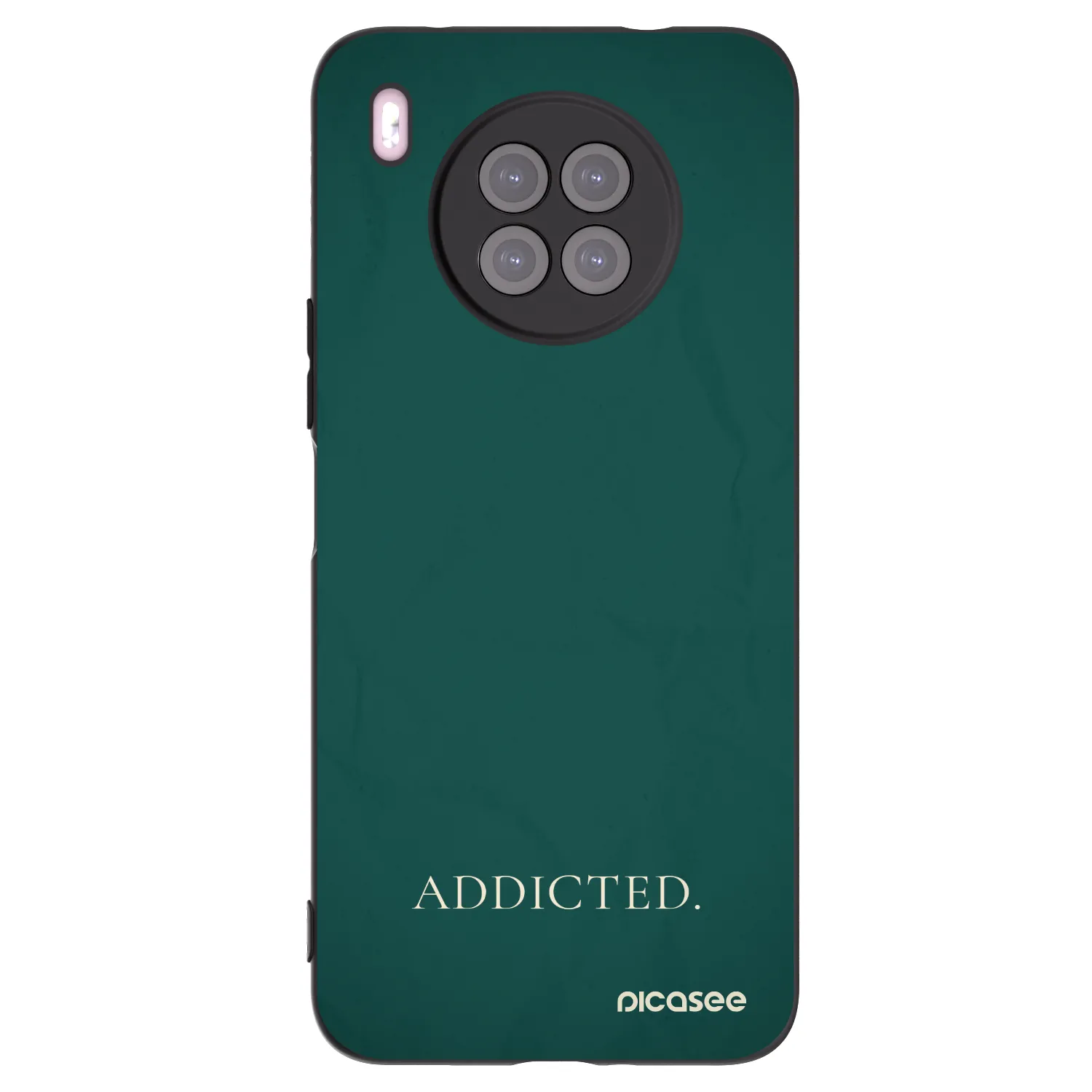 Picasee silikonski črni ovitek za Huawei Nova 8i - Addicted