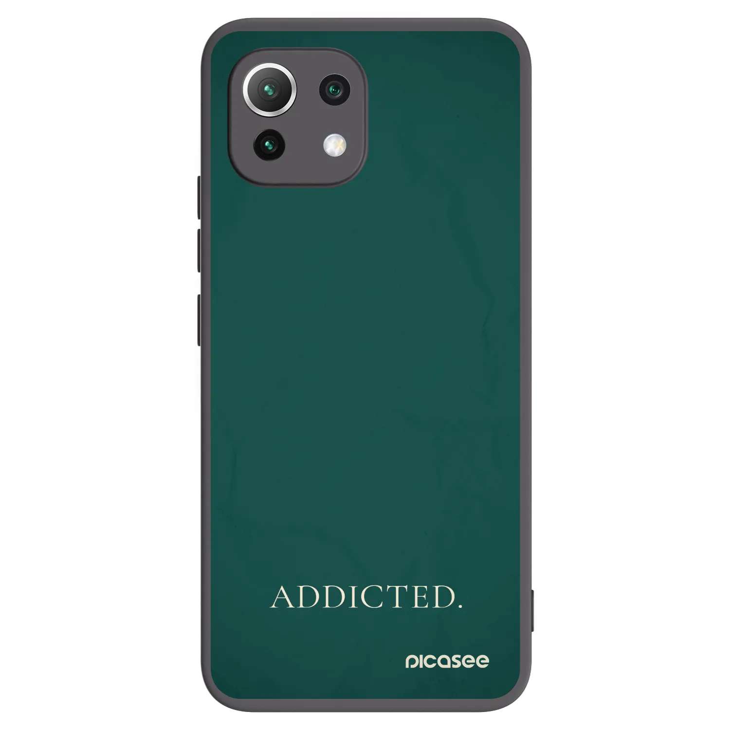 Picasee silikonski črni ovitek za Xiaomi 11 Lite 5G NE - Addicted