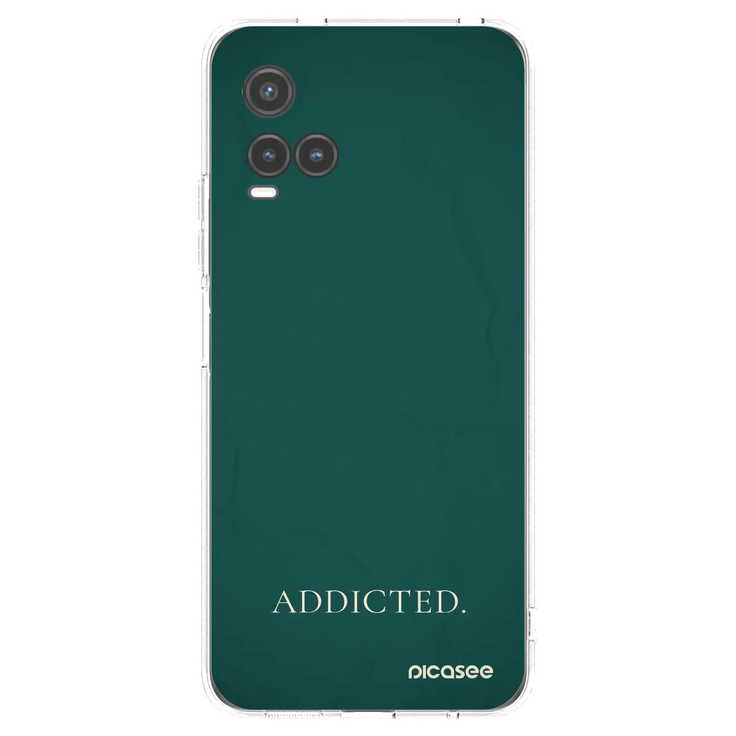 Picasee silikonski prozorni ovitek za Vivo Y33s - Addicted