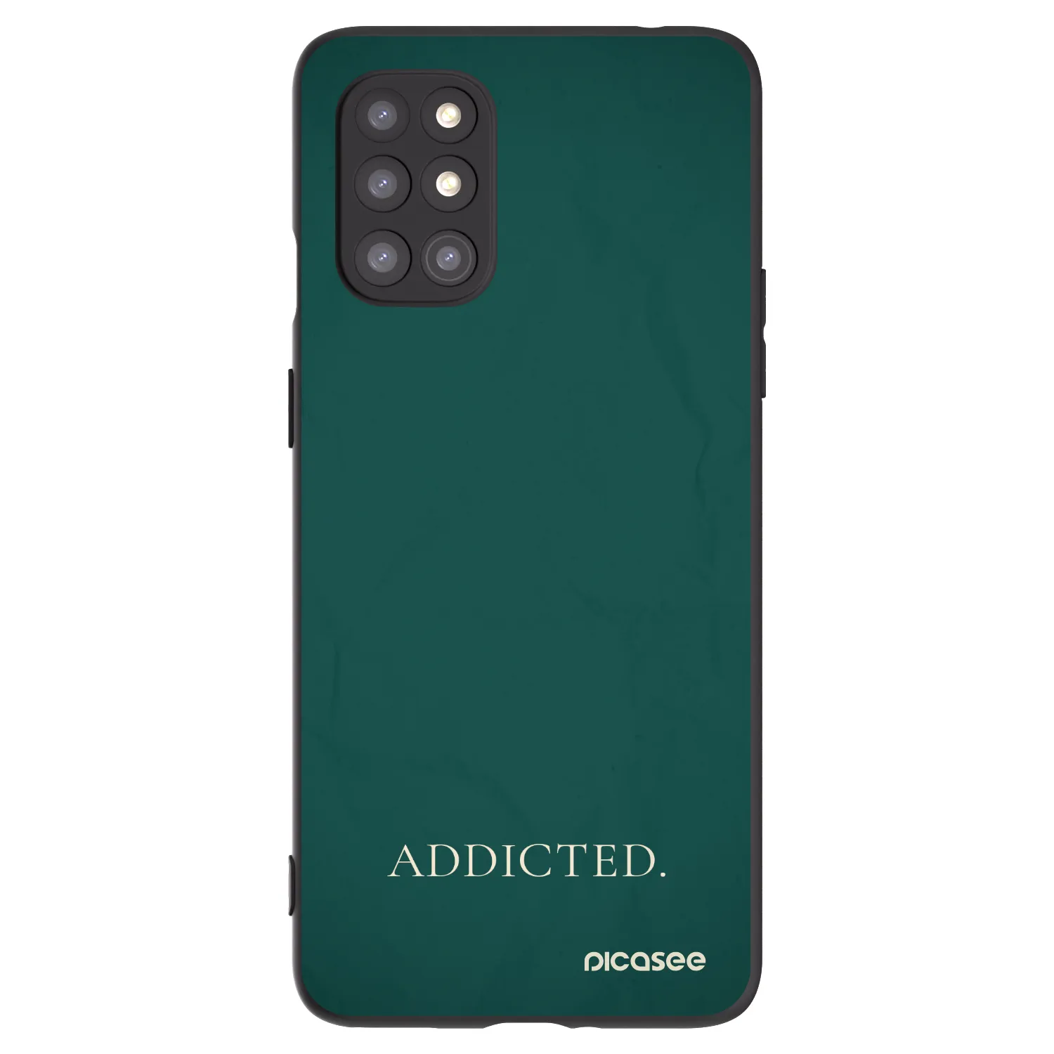 Picasee silikonski črni ovitek za OnePlus 8T - Addicted