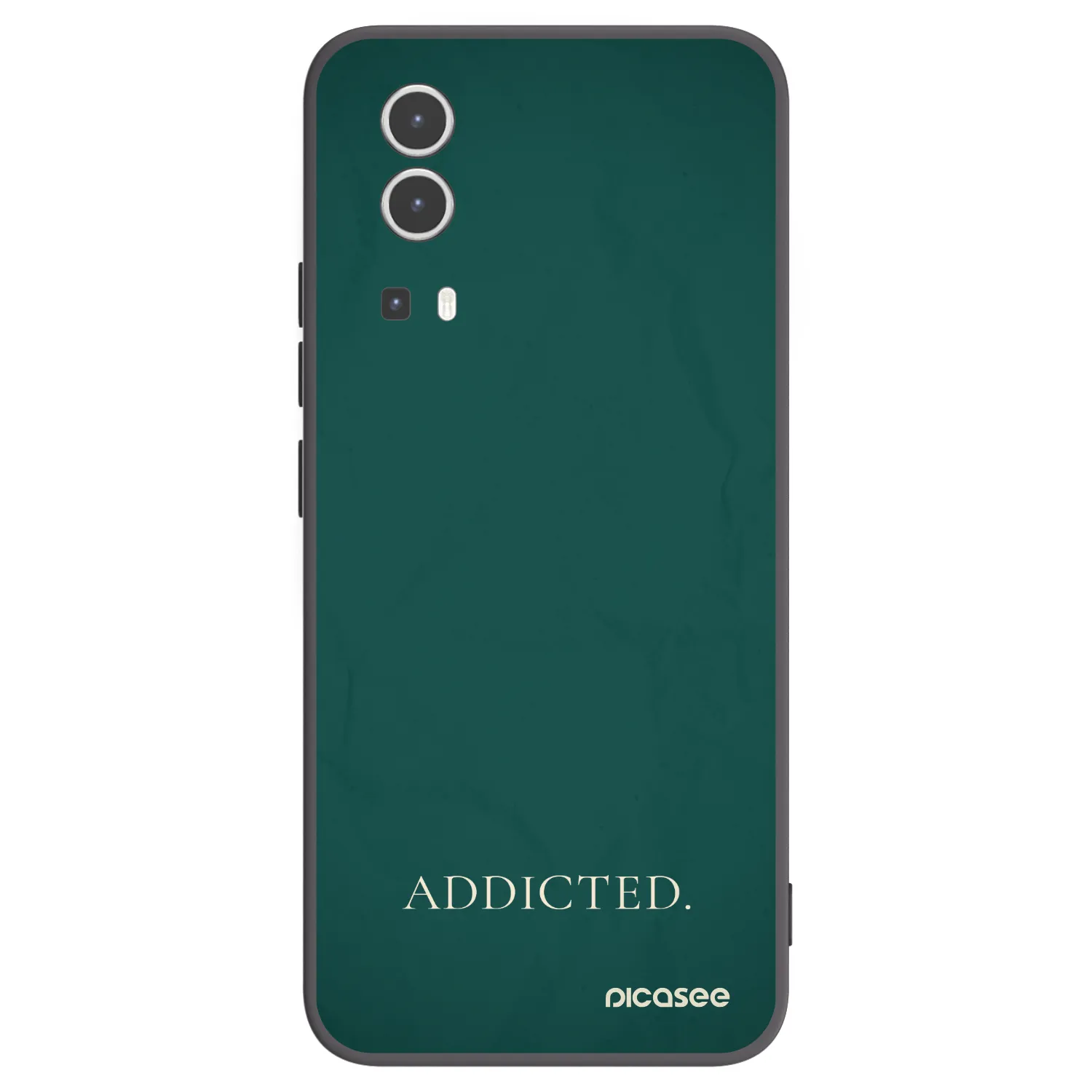 Picasee silikonski črni ovitek za Vivo Y72 5G - Addicted