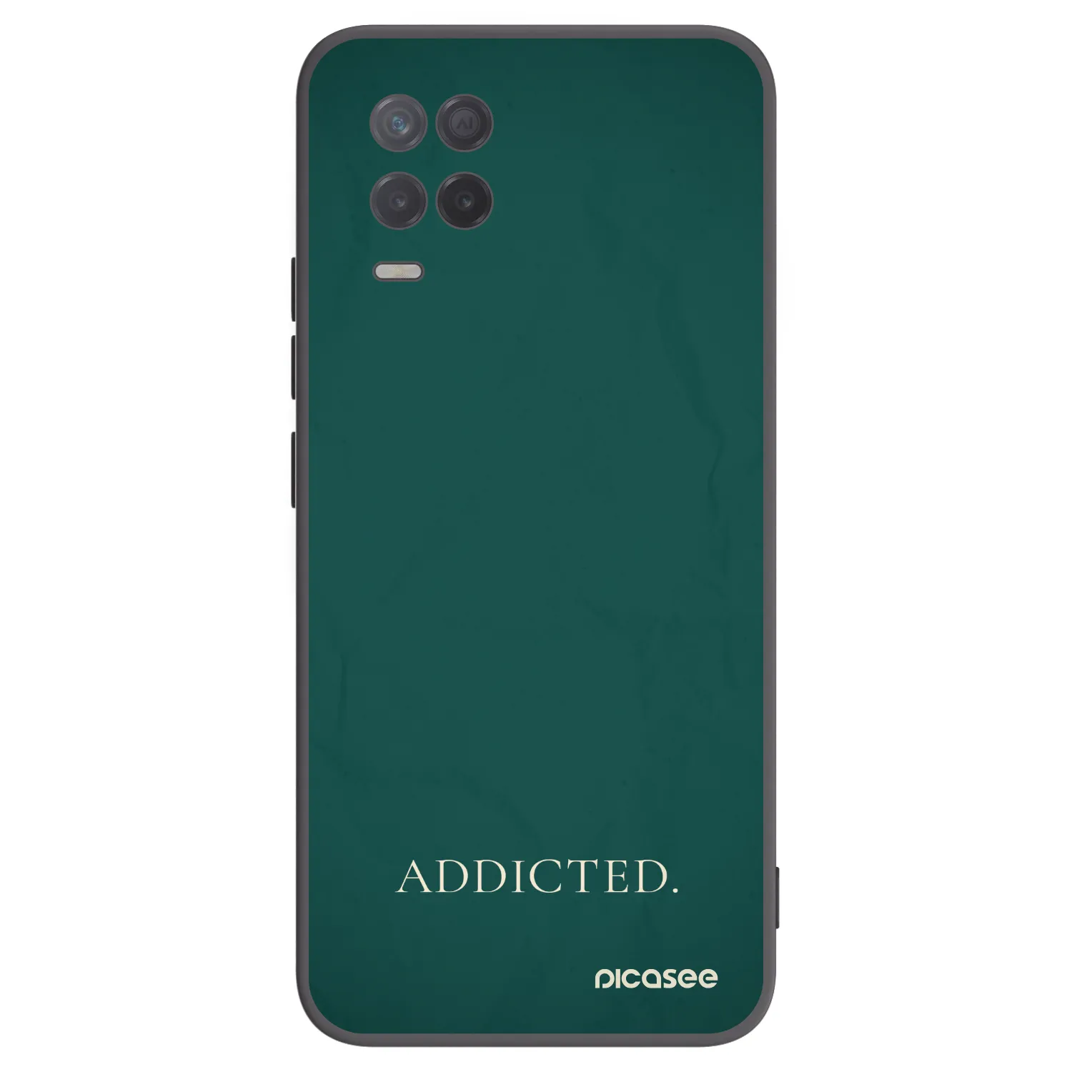 Picasee silikonski črni ovitek za Realme 8 5G - Addicted