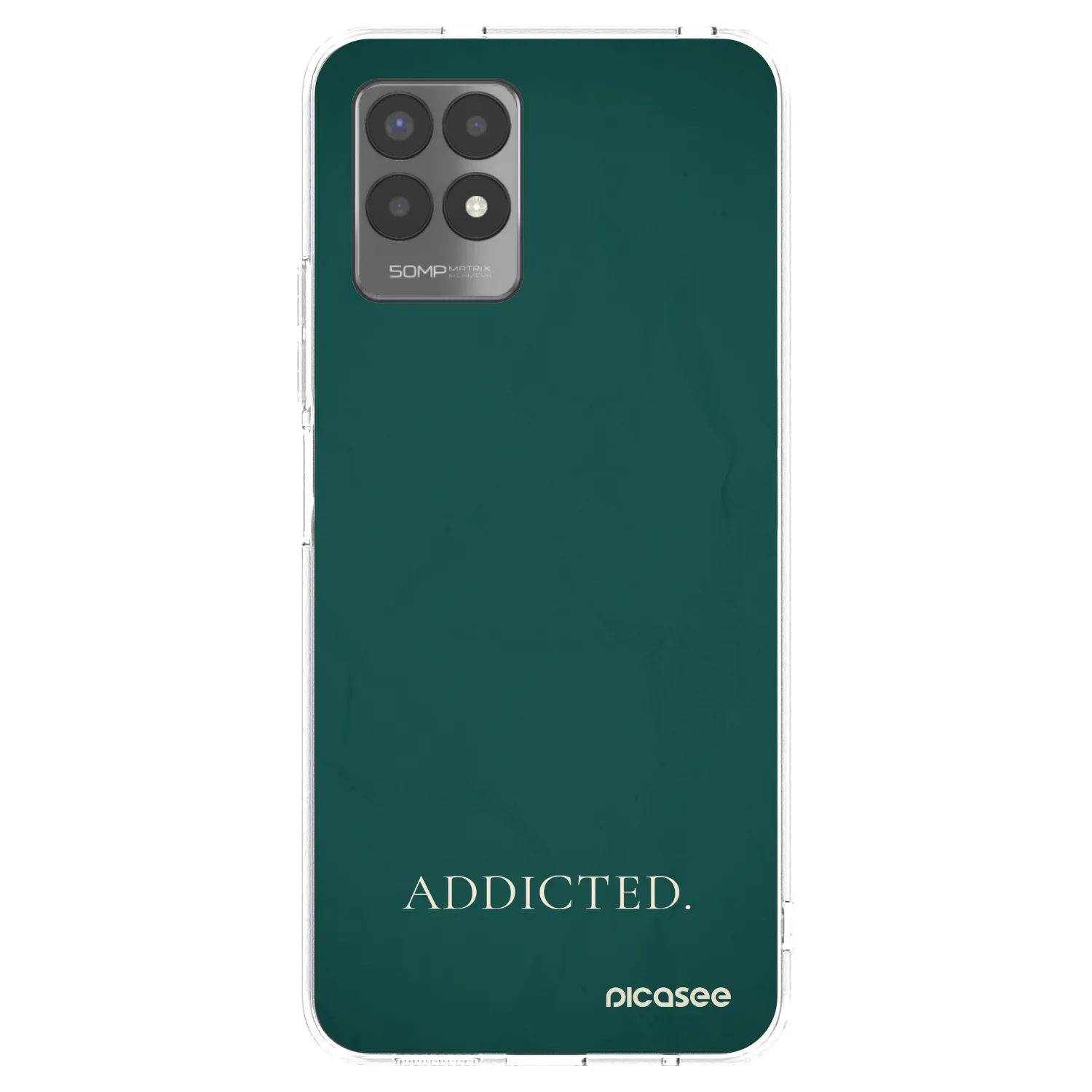 Picasee silikonski prozorni ovitek za Realme 8i - Addicted