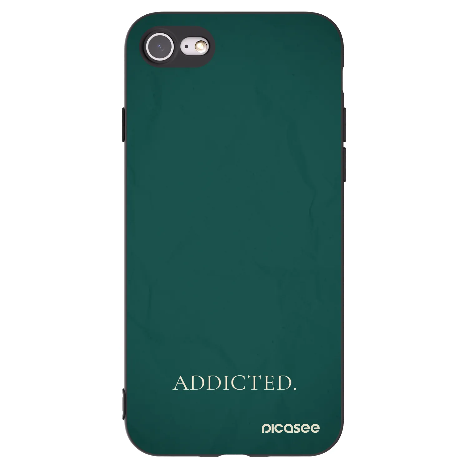 Picasee silikonski črni ovitek za Apple iPhone SE 2022 - Addicted