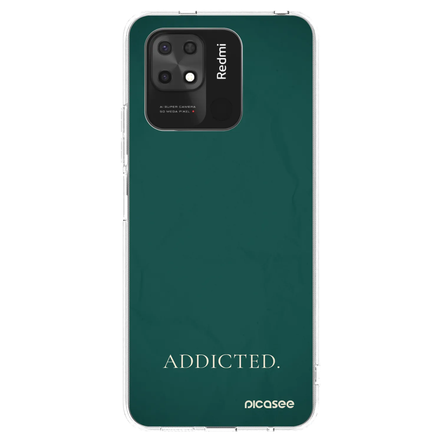 Picasee silikonski prozorni ovitek za Xiaomi Redmi 10C - Addicted