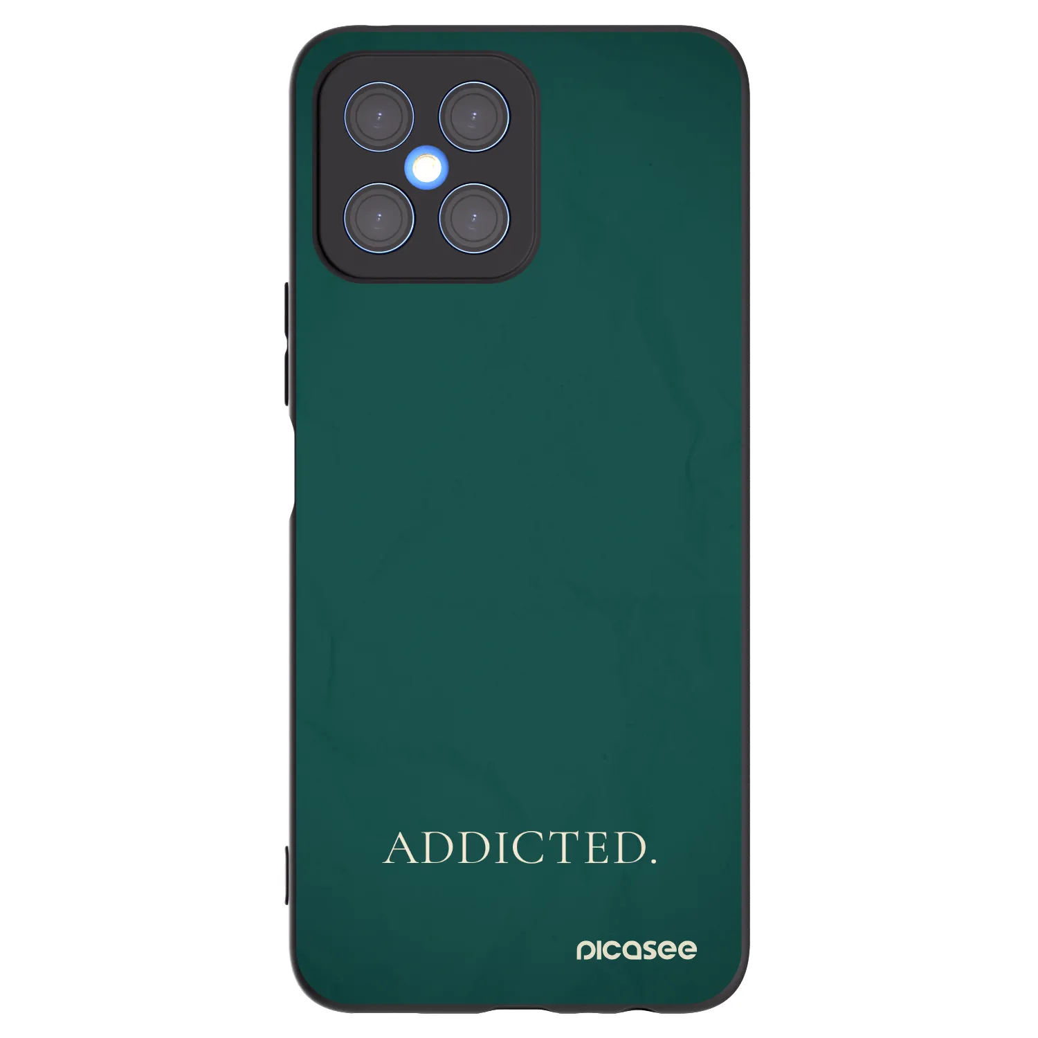 Picasee silikonski črni ovitek za Honor X8 4G - Addicted