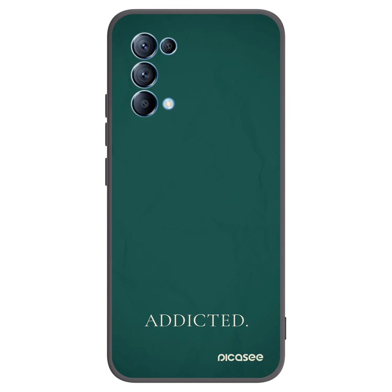 Picasee silikonski črni ovitek za OPPO Reno 5 5G - Addicted