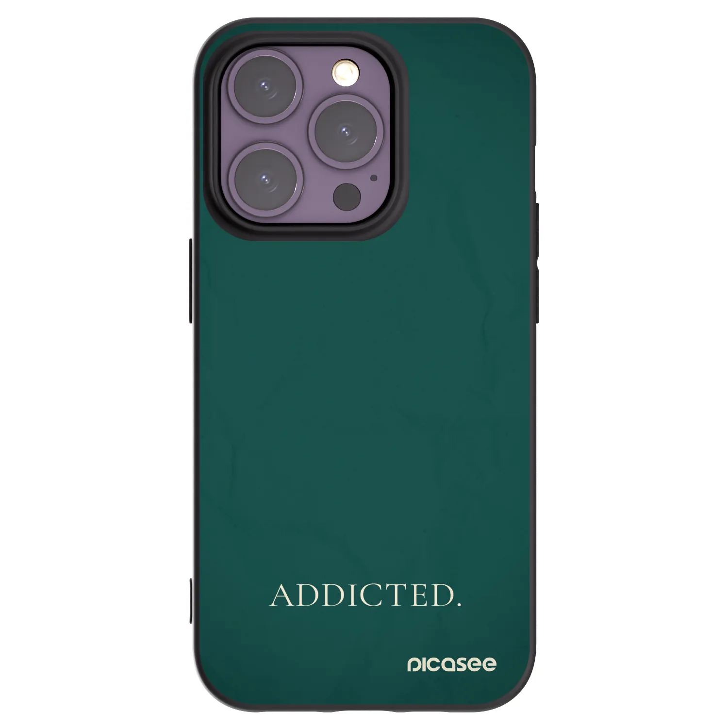 Picasee silikonski črni ovitek za Apple iPhone 14 Pro - Addicted