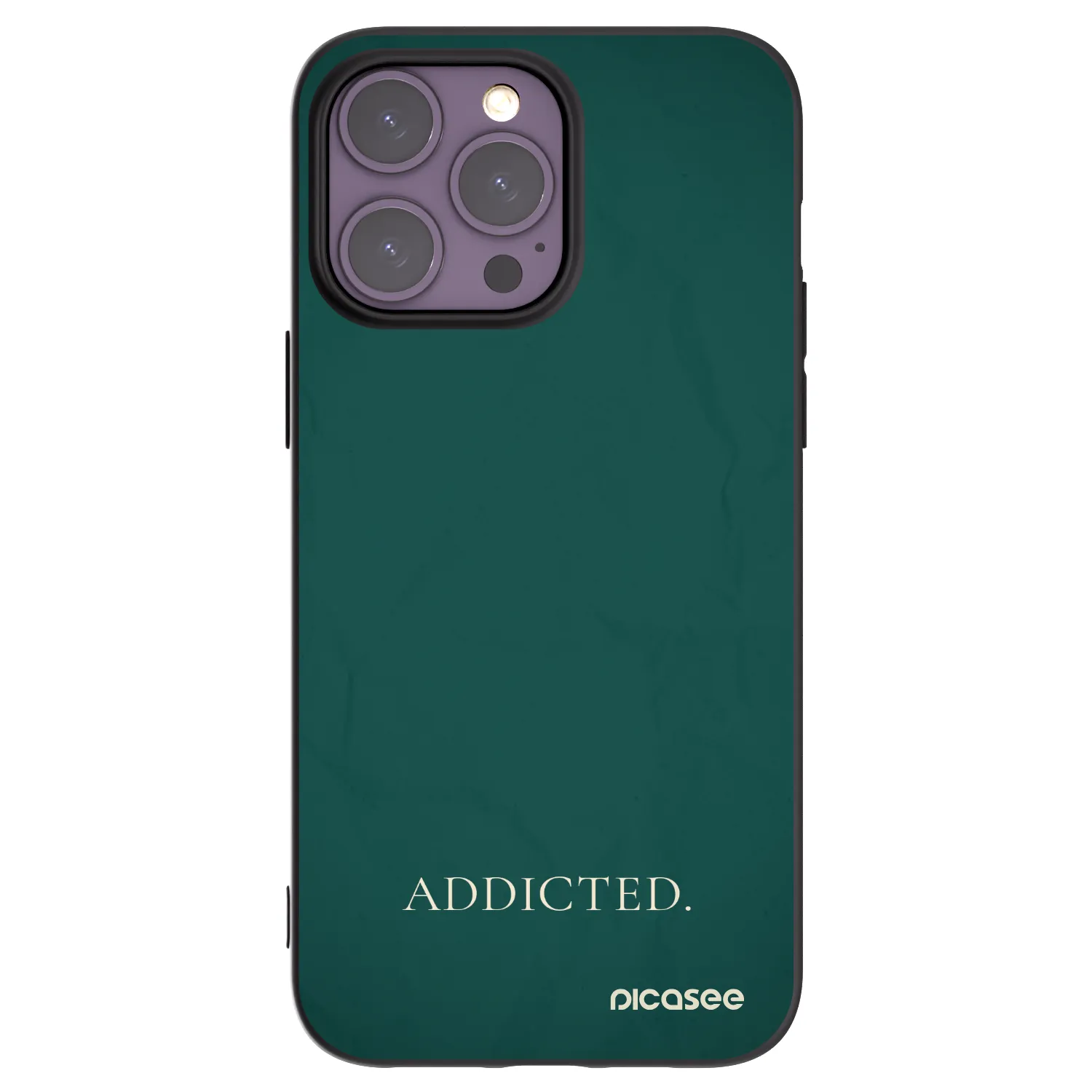 Picasee silikonski črni ovitek za Apple iPhone 14 Pro Max - Addicted