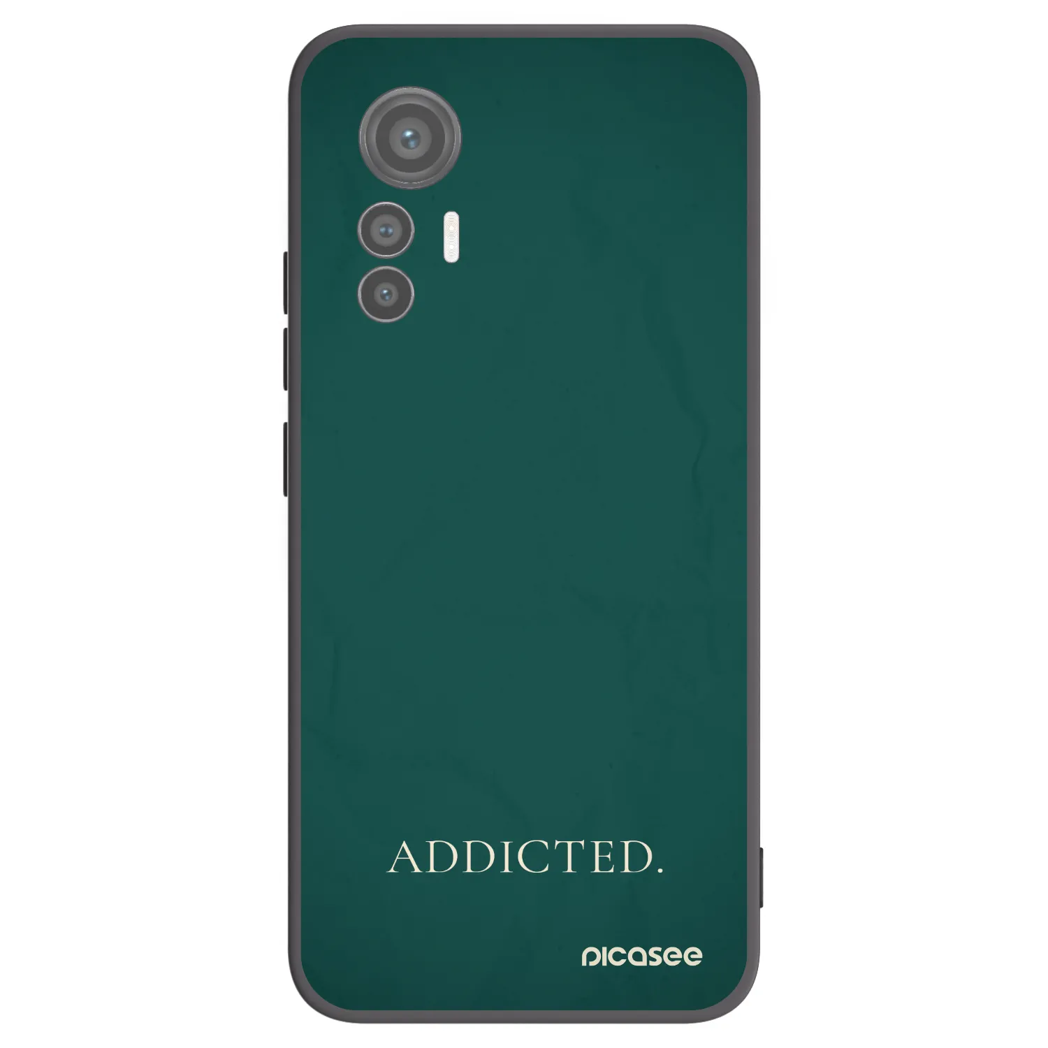 Picasee silikonski črni ovitek za Xiaomi 12 Lite - Addicted