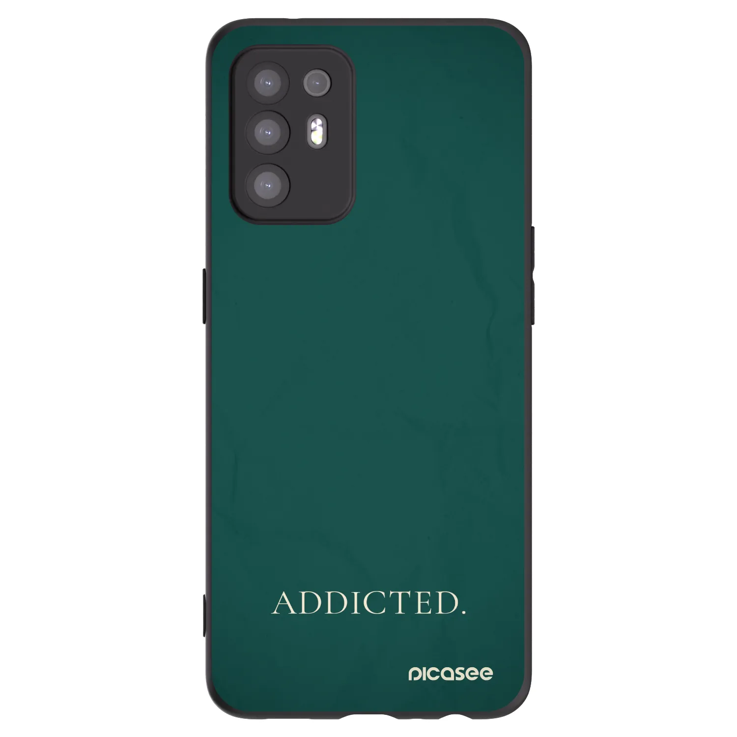 Picasee silikonski črni ovitek za OPPO A94 5G - Addicted