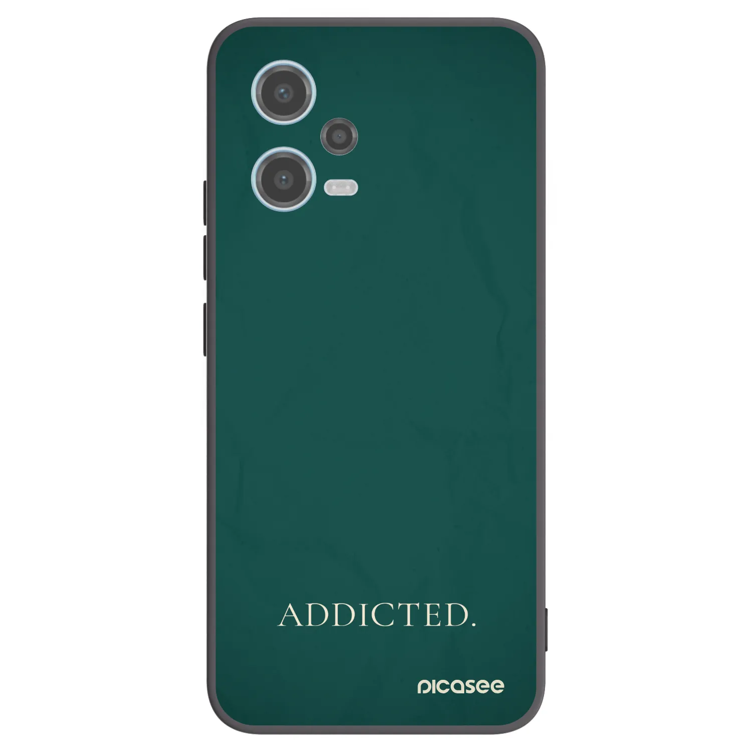 Picasee silikonski črni ovitek za Xiaomi Redmi Note 12 5G - Addicted