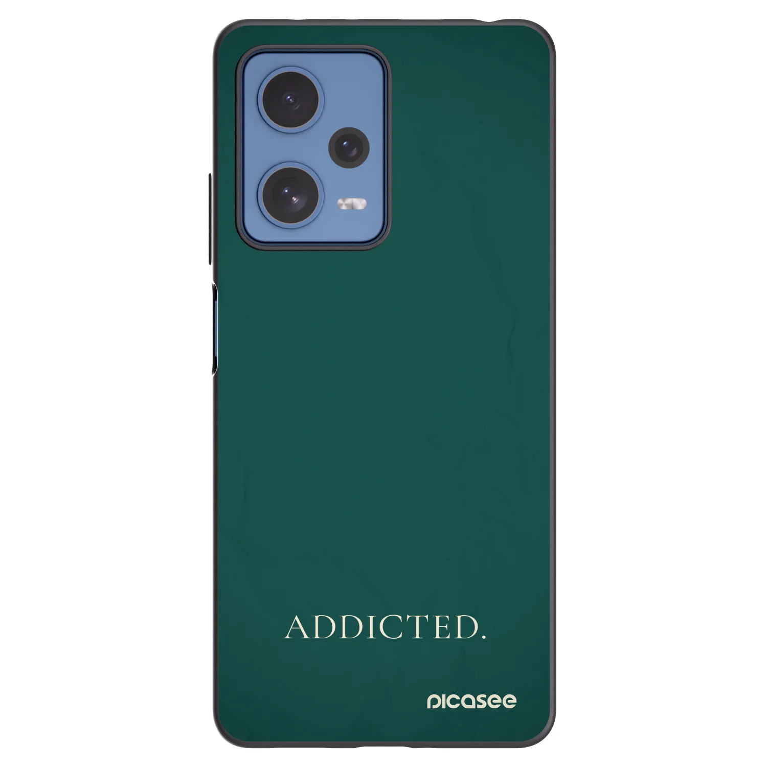 Picasee silikonski črni ovitek za Xiaomi Redmi Note 12 Pro 5G - Addicted