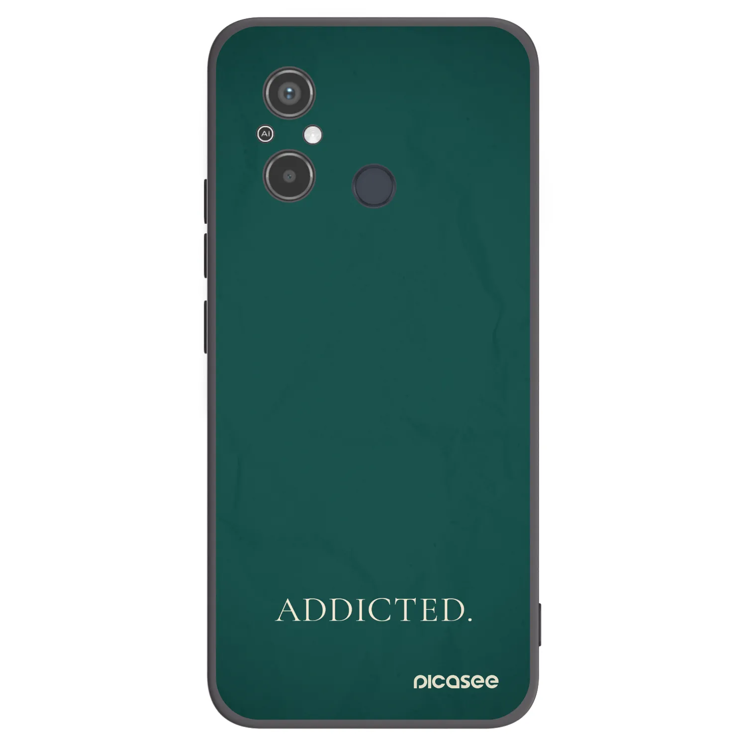 Picasee silikonski črni ovitek za Xiaomi Redmi 12C - Addicted