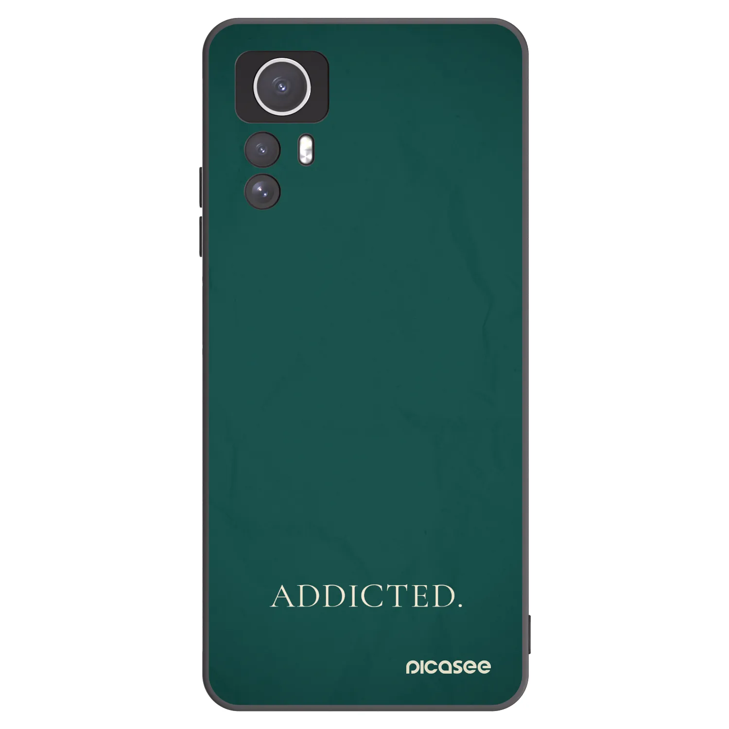 Picasee silikonski črni ovitek za Xiaomi Redmi Note 12S - Addicted