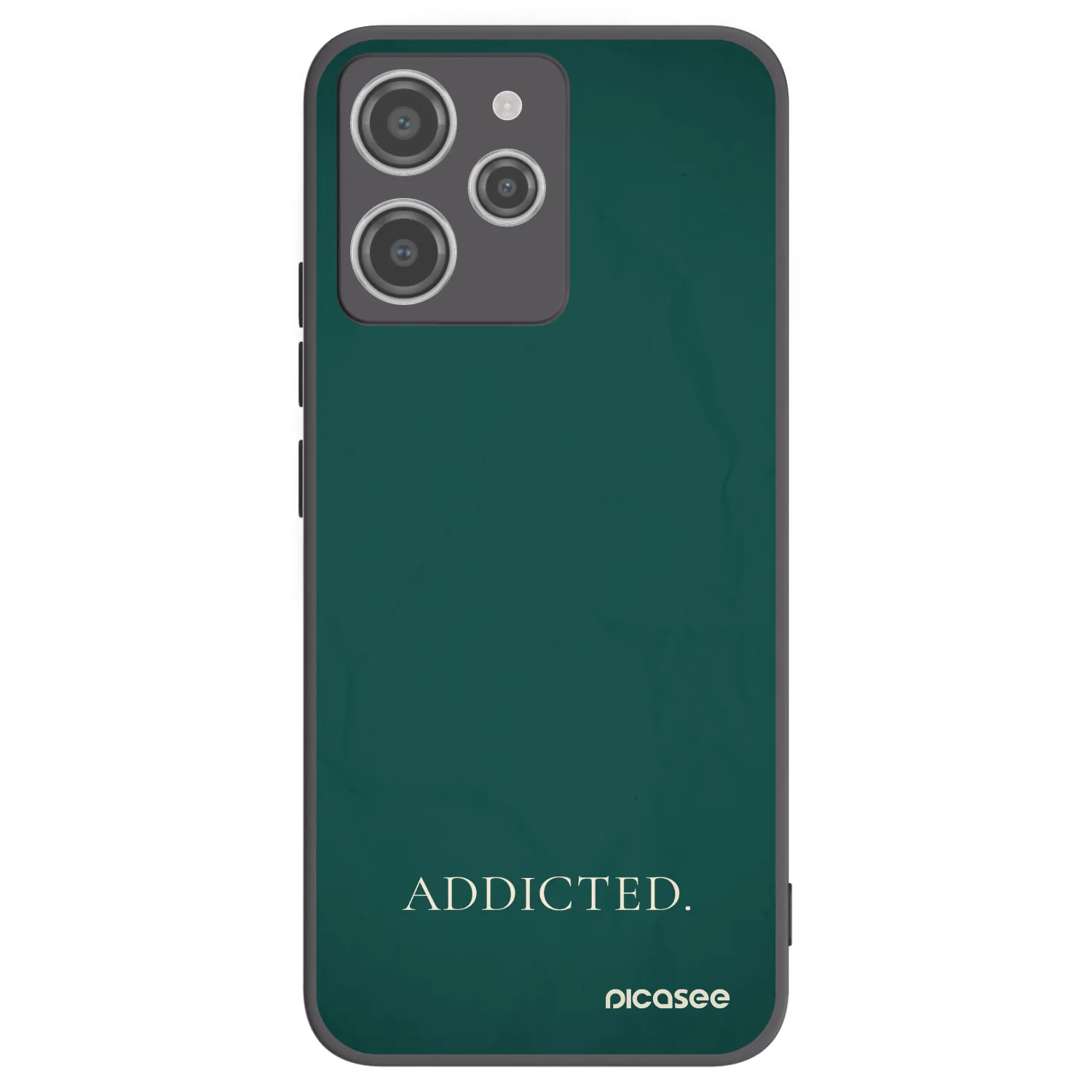 Picasee silikonski črni ovitek za Xiaomi Redmi 12 4G - Addicted