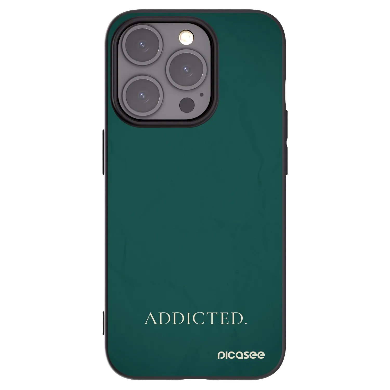 Picasee silikonski črni ovitek za Apple iPhone 15 Pro - Addicted