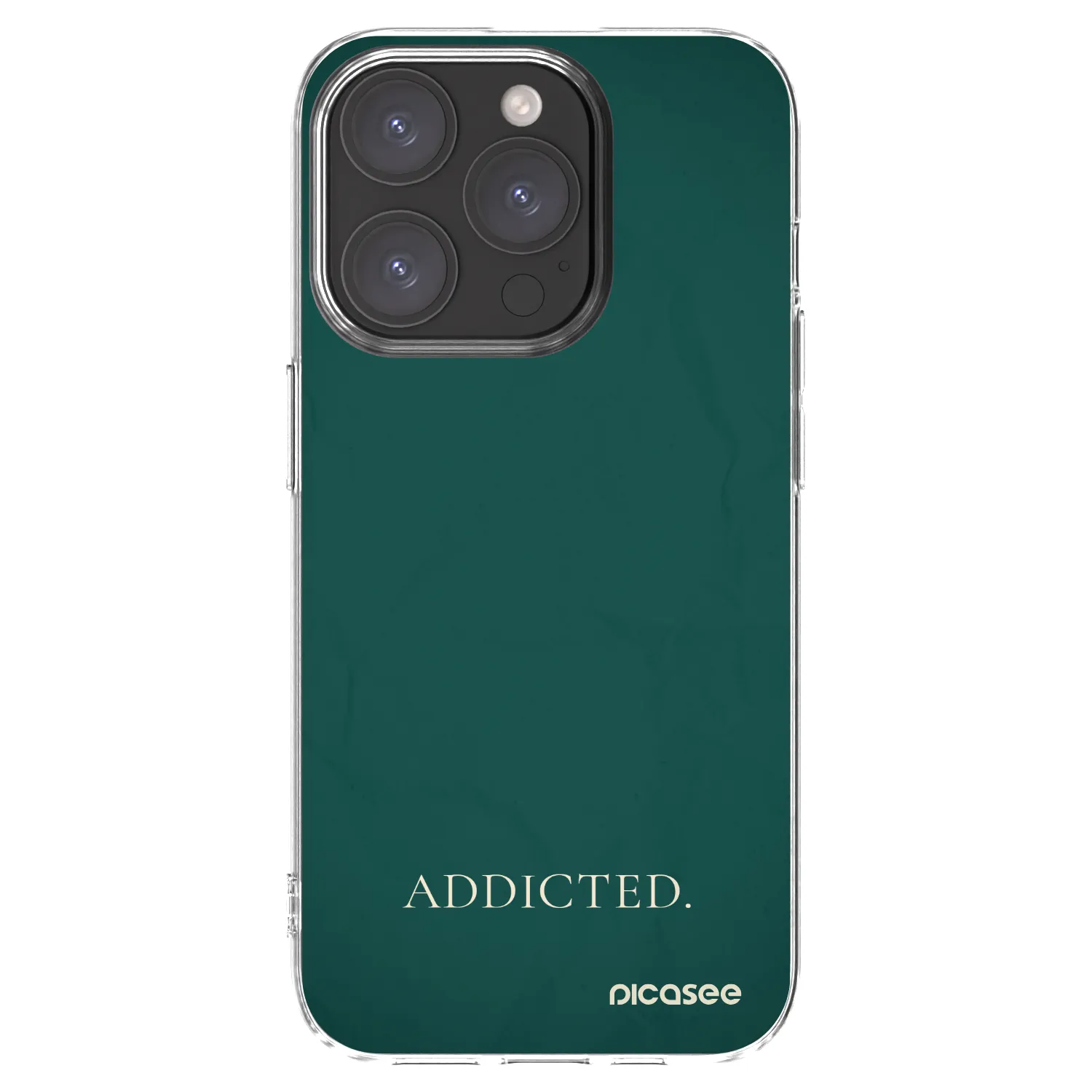 Picasee silikonski prozorni ovitek za Apple iPhone 15 Pro - Addicted