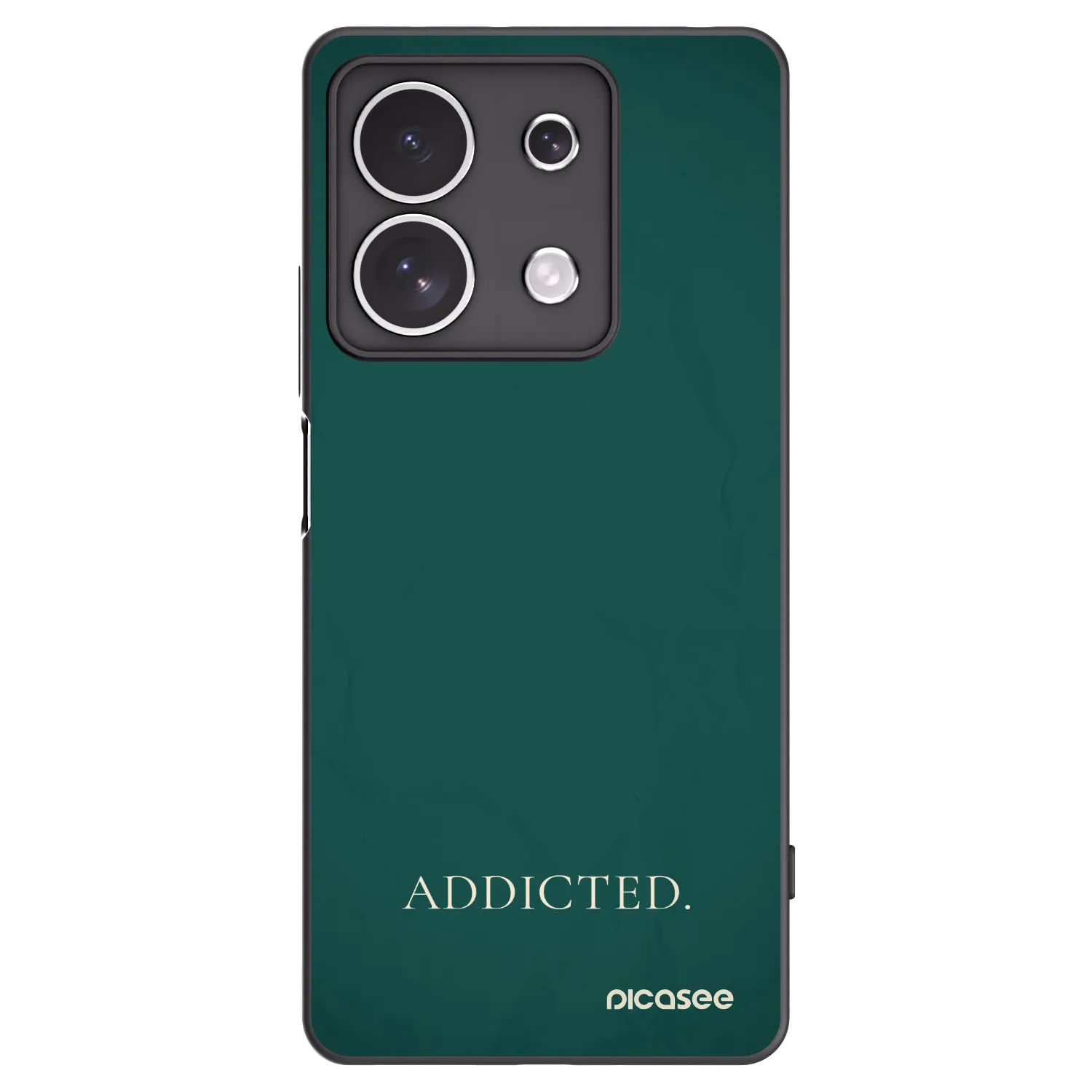 Picasee silikonski črni ovitek za Xiaomi Redmi Note 13 4G - Addicted