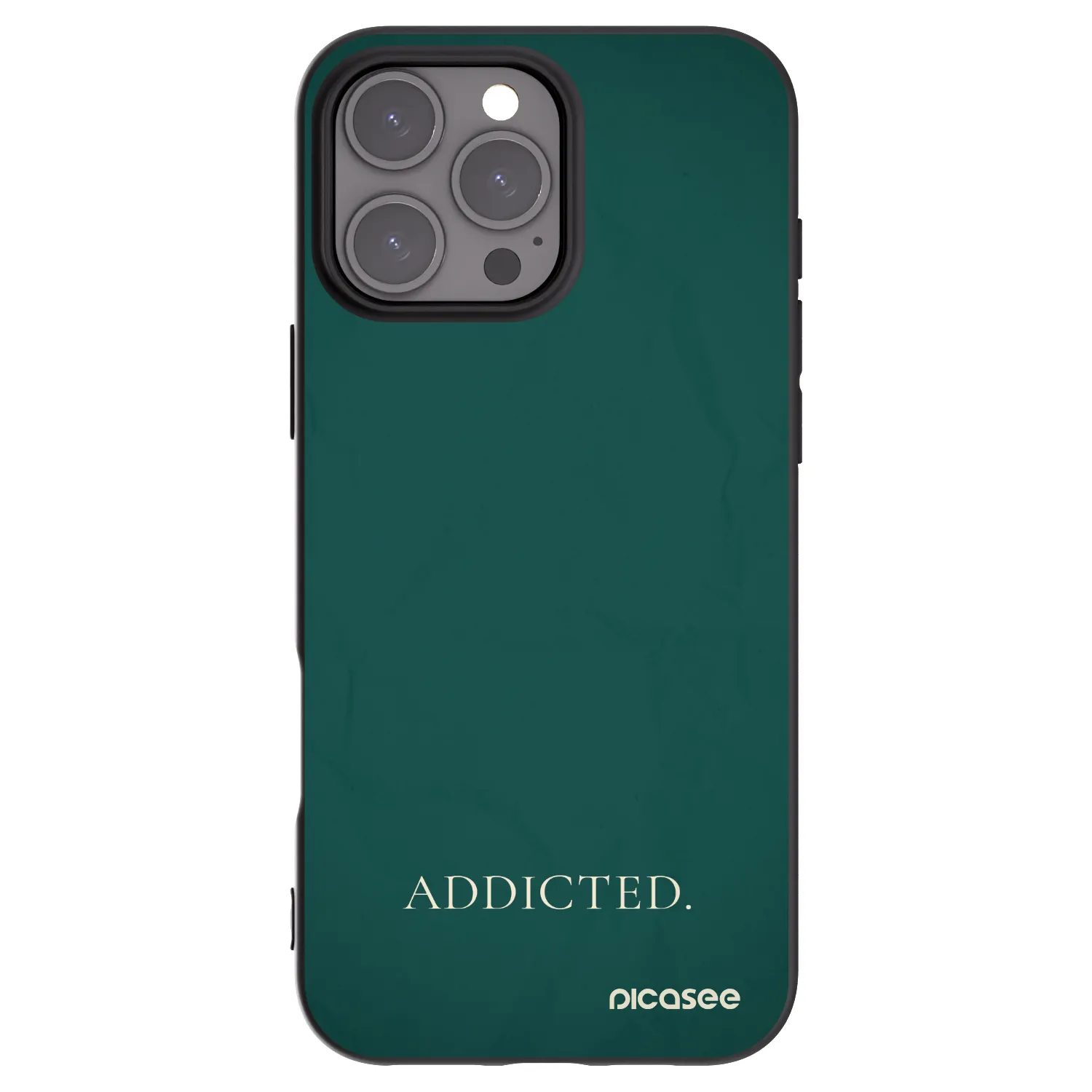Picasee silikonski črni ovitek za Apple iPhone 16 Pro Max - Addicted