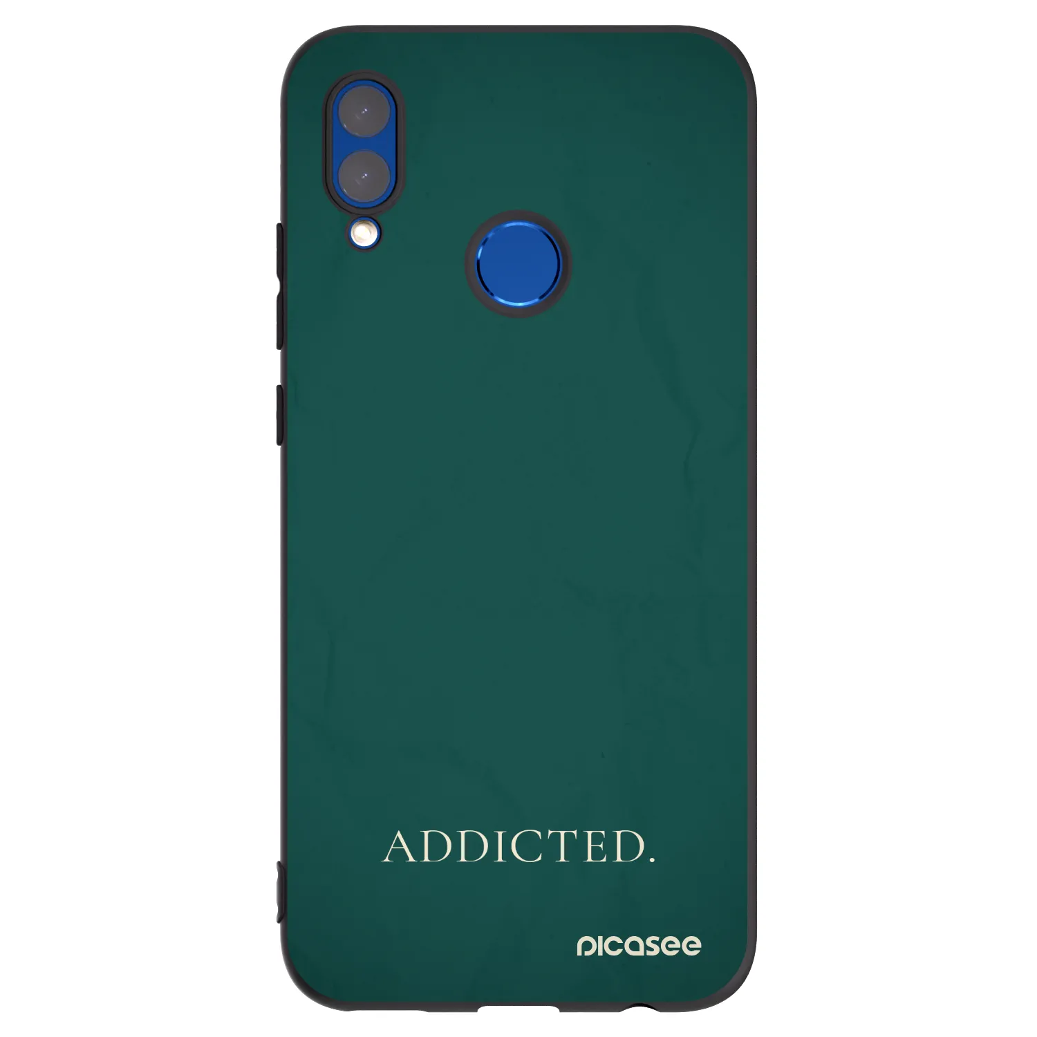 Picasee silikonski črni ovitek za Huawei P Smart 2019 - Addicted
