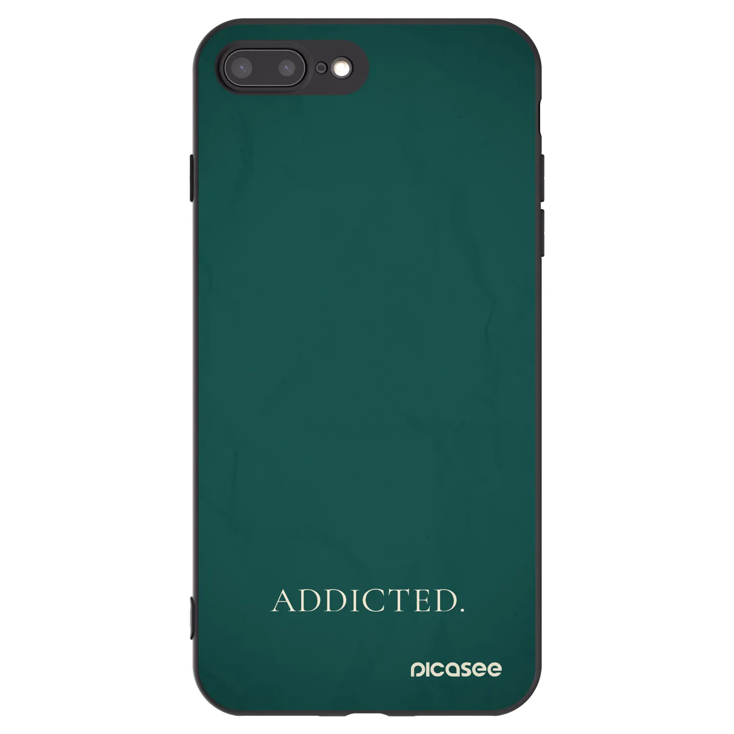 Picasee silikonski črni ovitek za Apple iPhone 8 Plus - Addicted