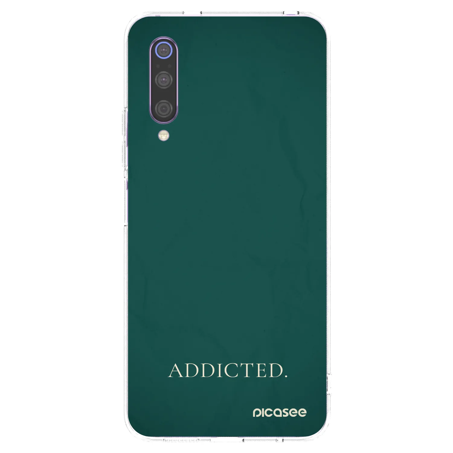 Picasee silikonski prozorni ovitek za Xiaomi Mi 9 - Addicted