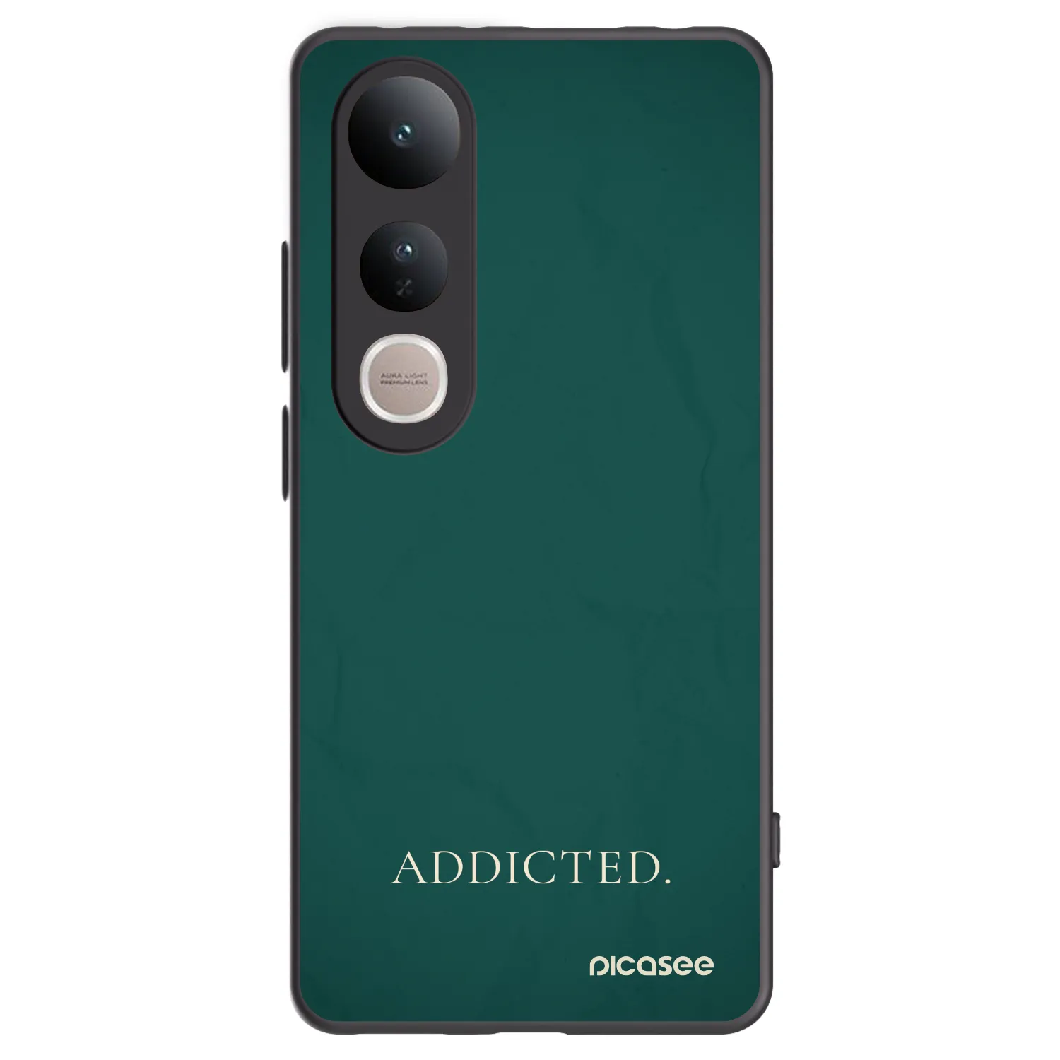 Picasee silikonski črni ovitek za Vivo V50 Lite 5G - Addicted