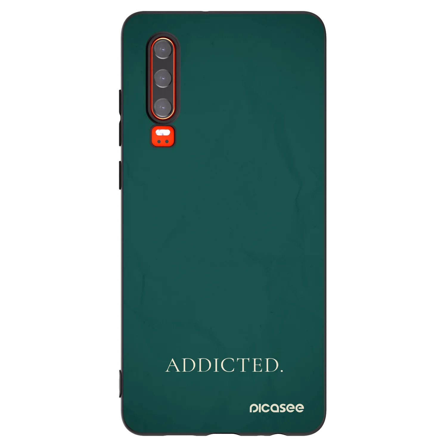Picasee silikonski črni ovitek za Huawei P30 - Addicted