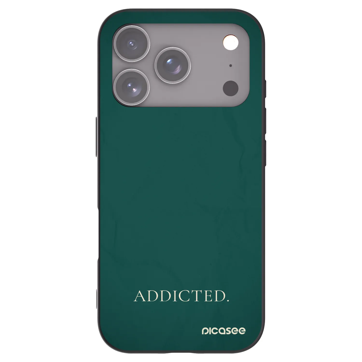 Picasee silikonski črni ovitek za Apple iPhone 17 Pro - Addicted