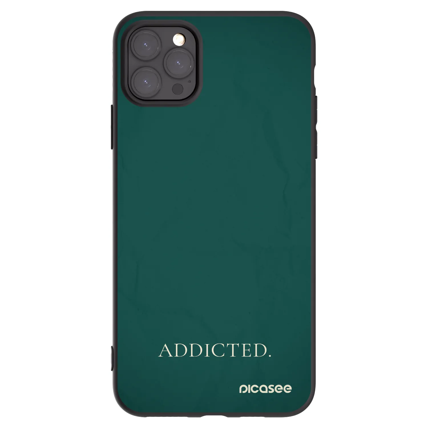 Picasee silikonski črni ovitek za Apple iPhone 11 Pro Max - Addicted