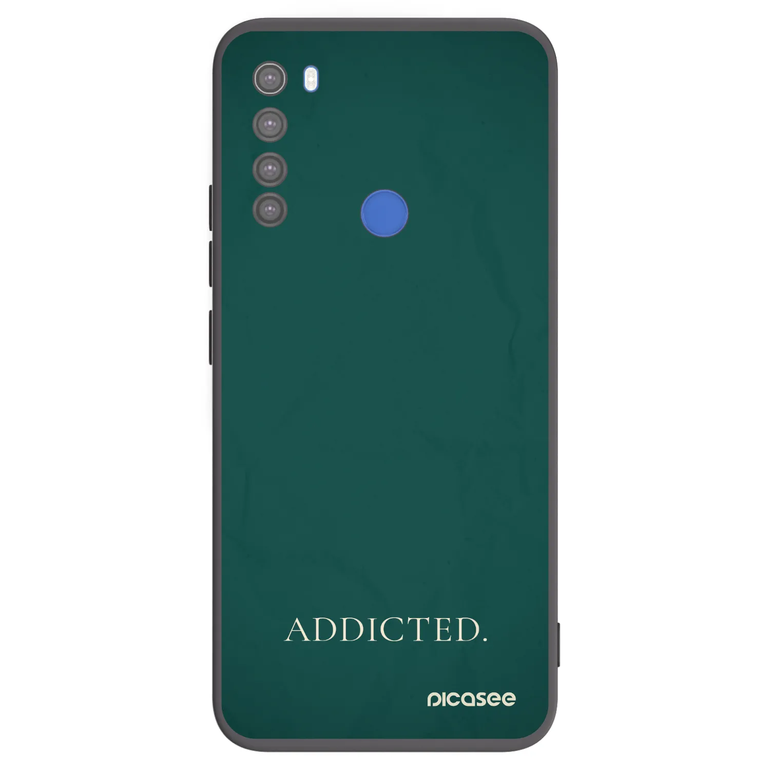 Picasee silikonski črni ovitek za Xiaomi Redmi Note 8T - Addicted