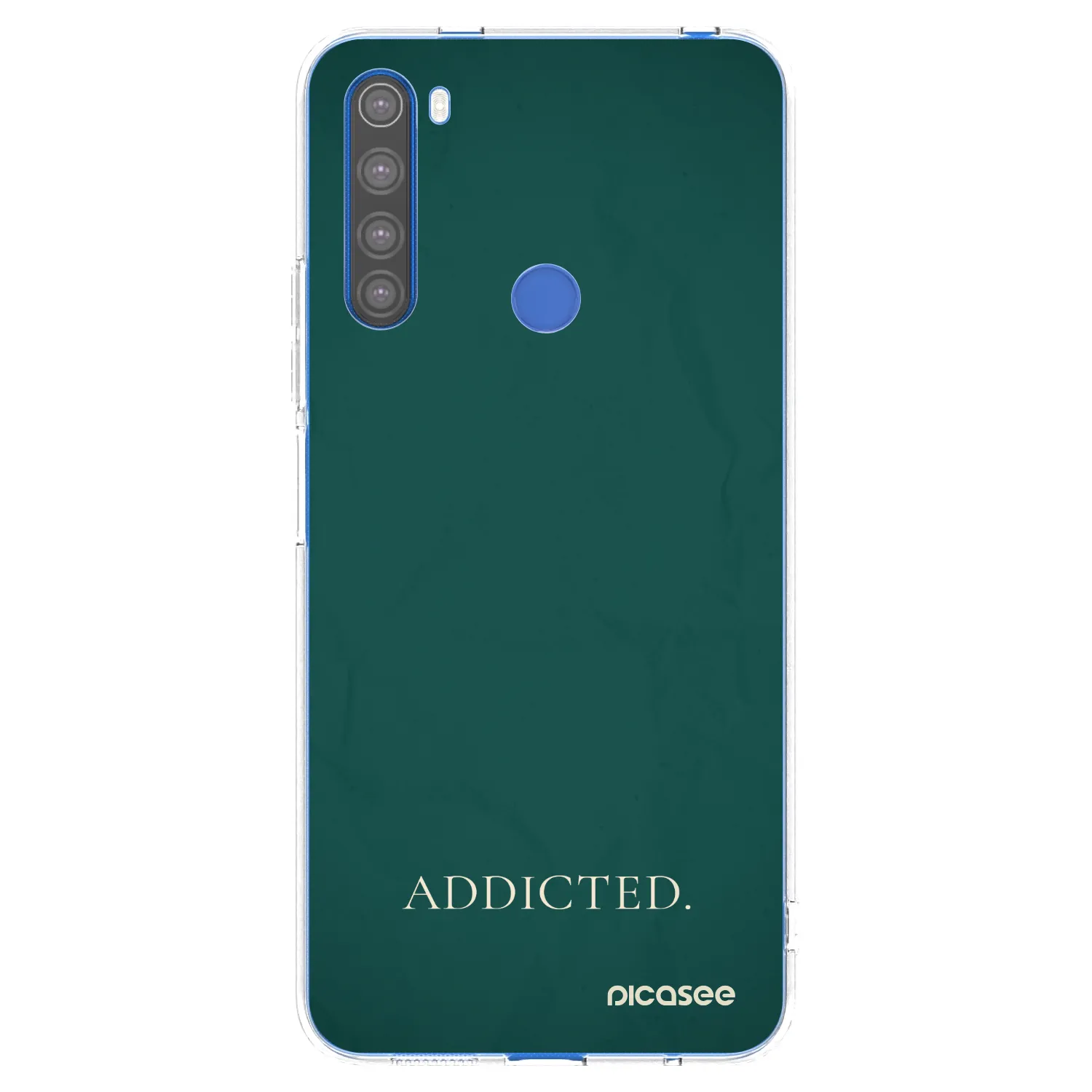 Picasee silikonski prozorni ovitek za Xiaomi Redmi Note 8T - Addicted